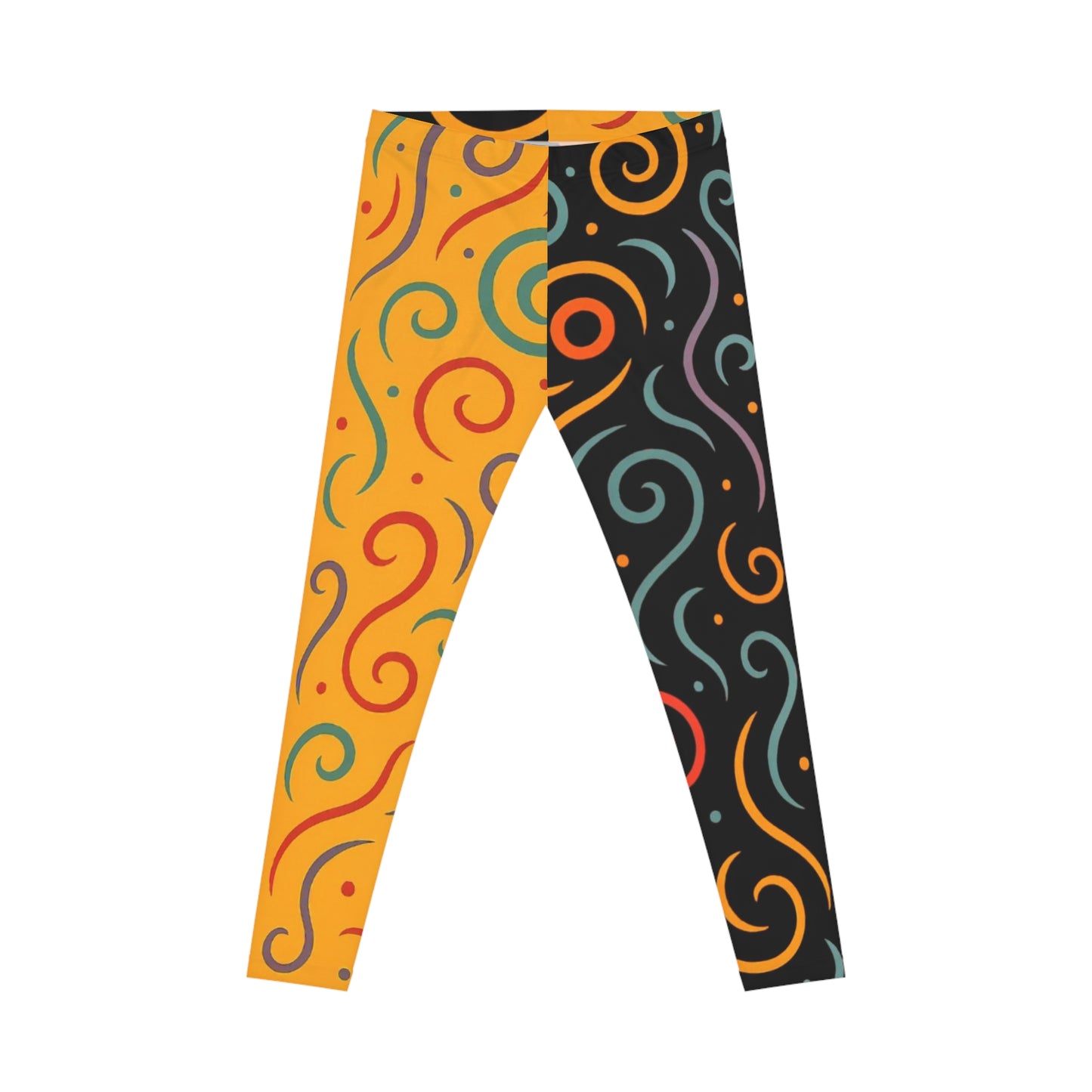 Lifestyle Collection-Vibrant Energy Edition OMEP Two-Tone Swirl Leggings .