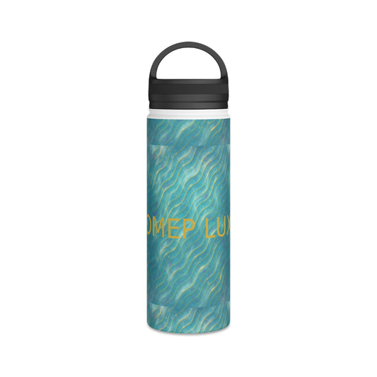 Ocean Wave Stainless Steel Bottle — Aurora Frostwave Edition