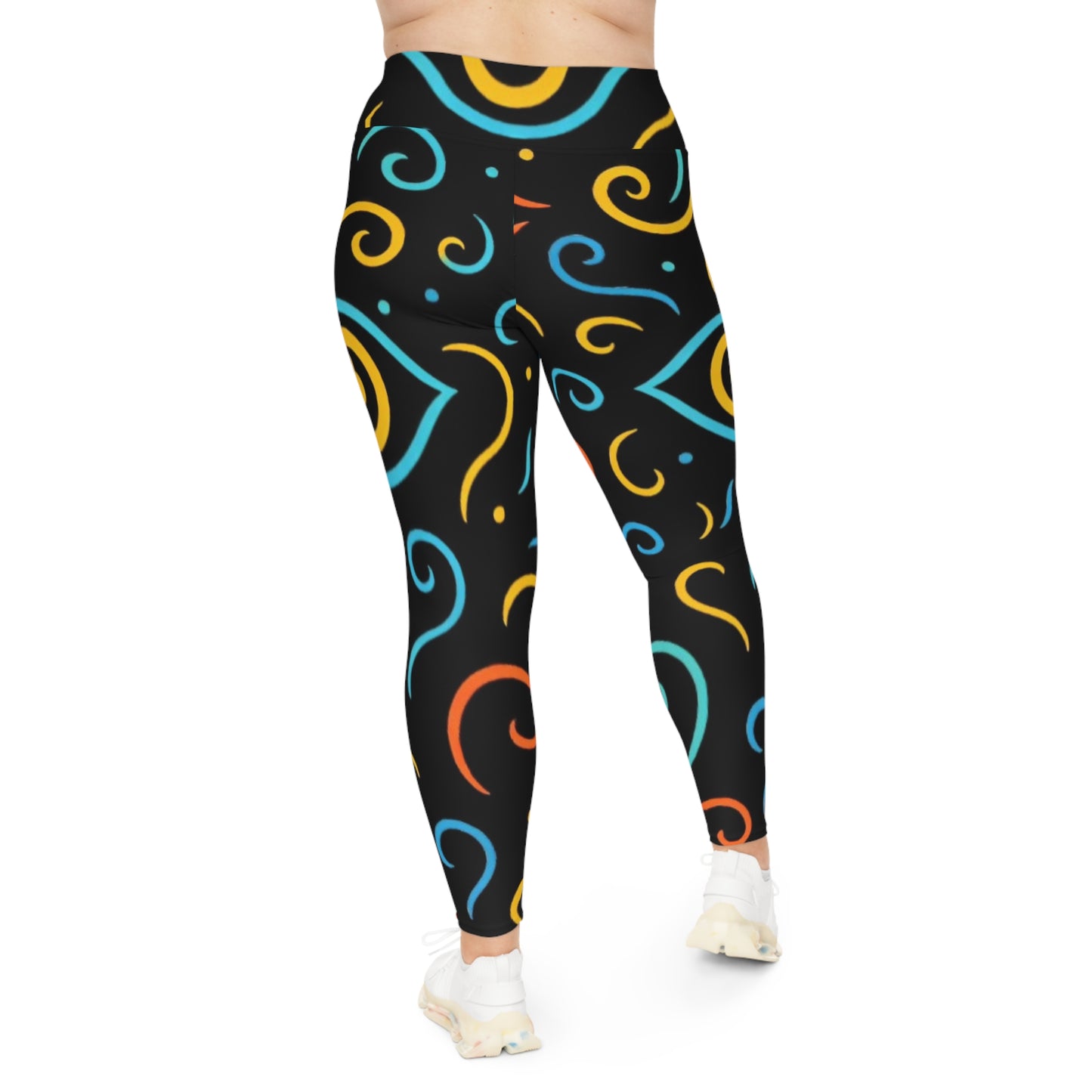 Cosmic Energy Collection Plus Size Leggings .