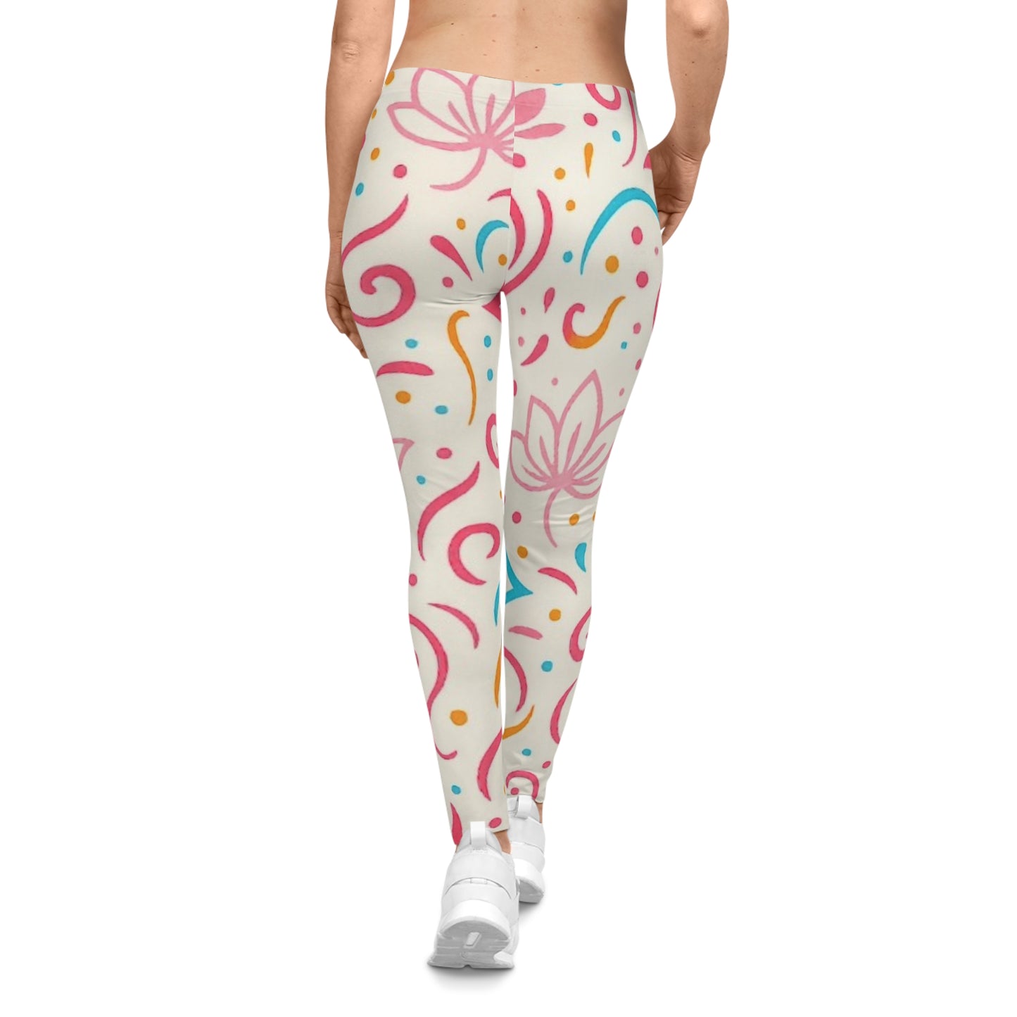 Lotus Bloom Collection. Women's Leggings, Stylish Activewear for Yoga, Casual Outfits, Gifts for Her, Trendy Workout Pants