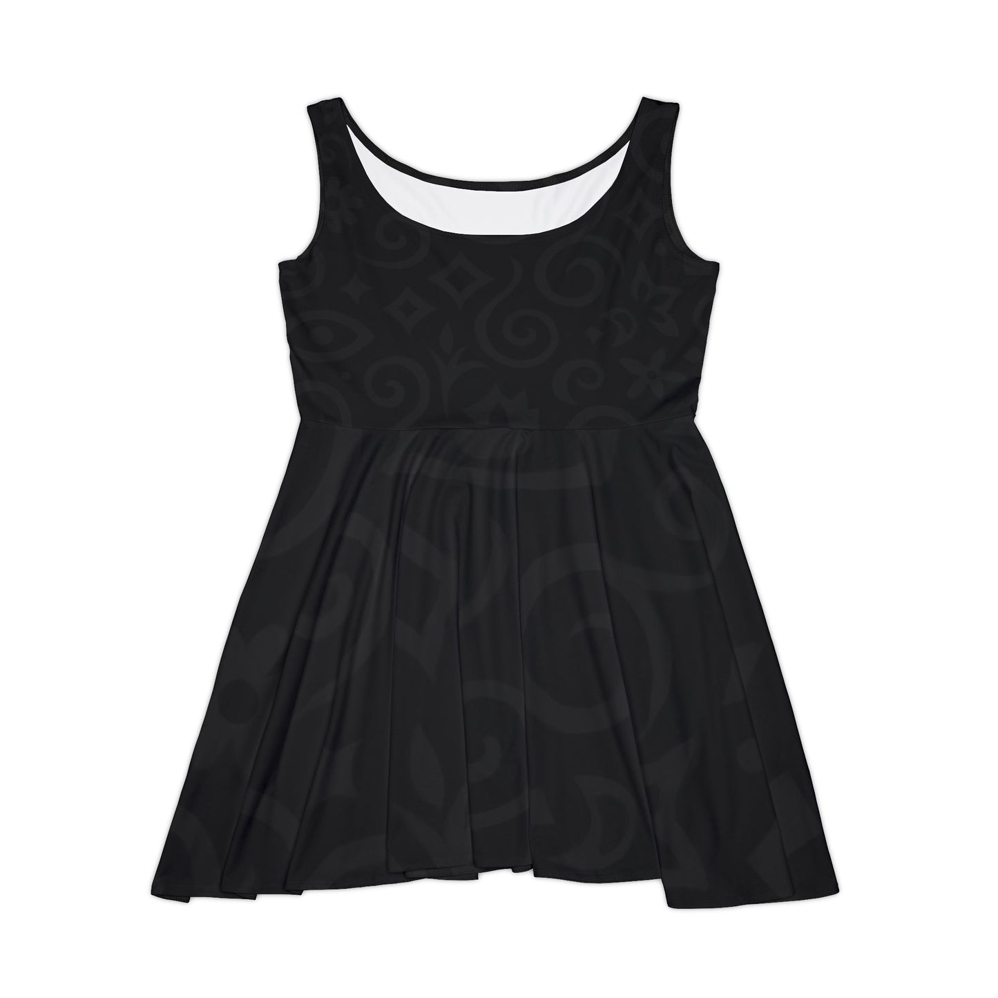 Women's Black Subtle Swirl Dress (Balance Patterns Collections)