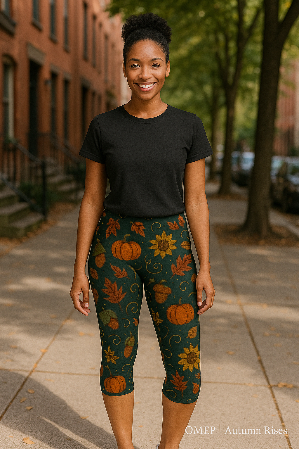 Autumn Harvest Capri Leggings
