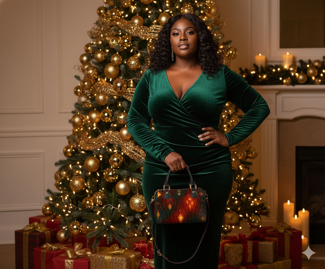 OMEP Luxe Holiday Purse – Midnight Amber Edition