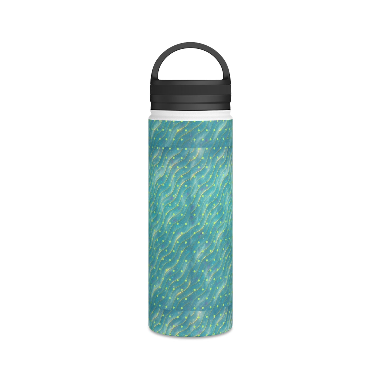 Aurora Frostwave Polka Dot Stainless Steel Water Bottle — Holiday Edition