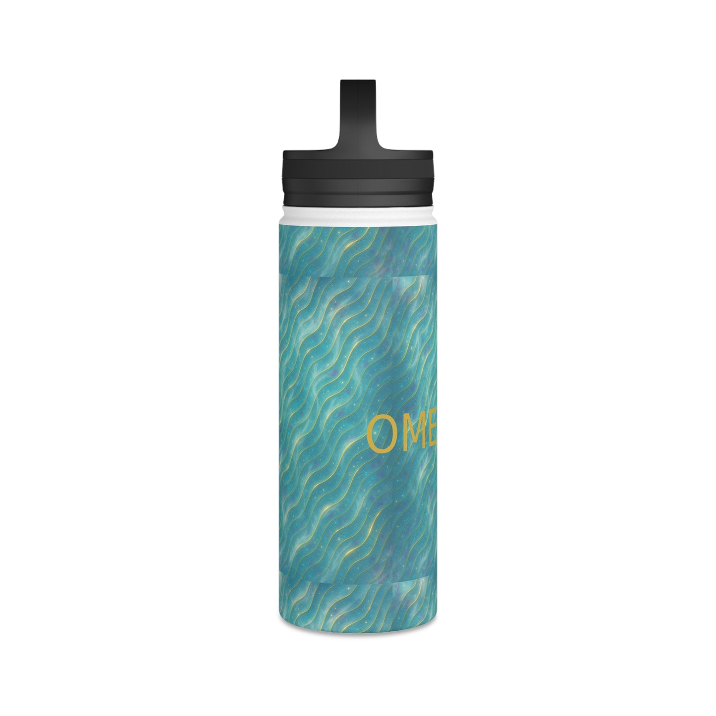 Ocean Wave Stainless Steel Bottle — Aurora Frostwave Edition