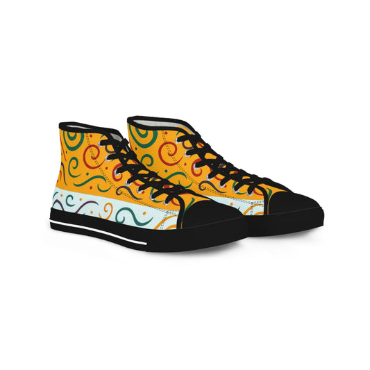 Collection: Healing in Color. Vibrant High Top Sneakers - Stylish Footwear for Every Occasion, Casual Outfits, Unique Style Statement, Gift for Sneaker Lovers, [...]