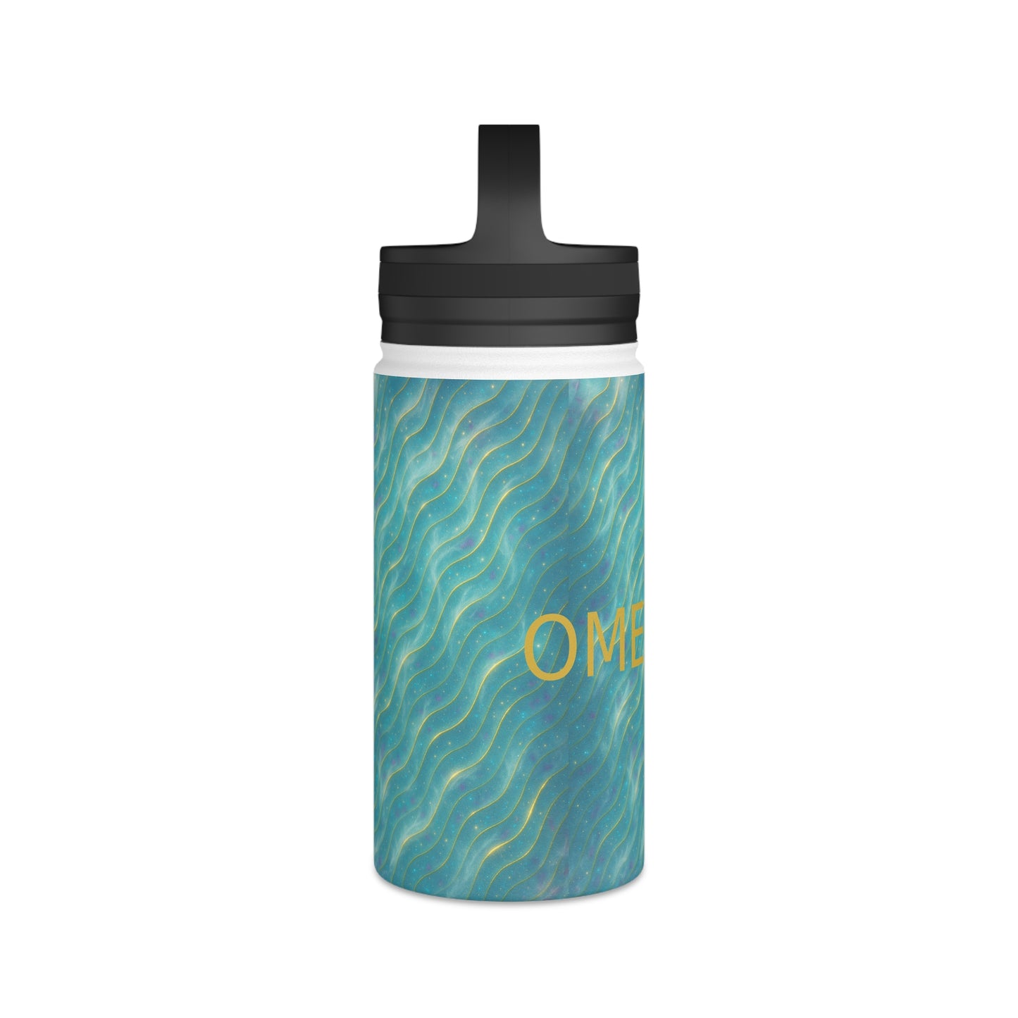 Ocean Wave Stainless Steel Bottle — Aurora Frostwave Edition