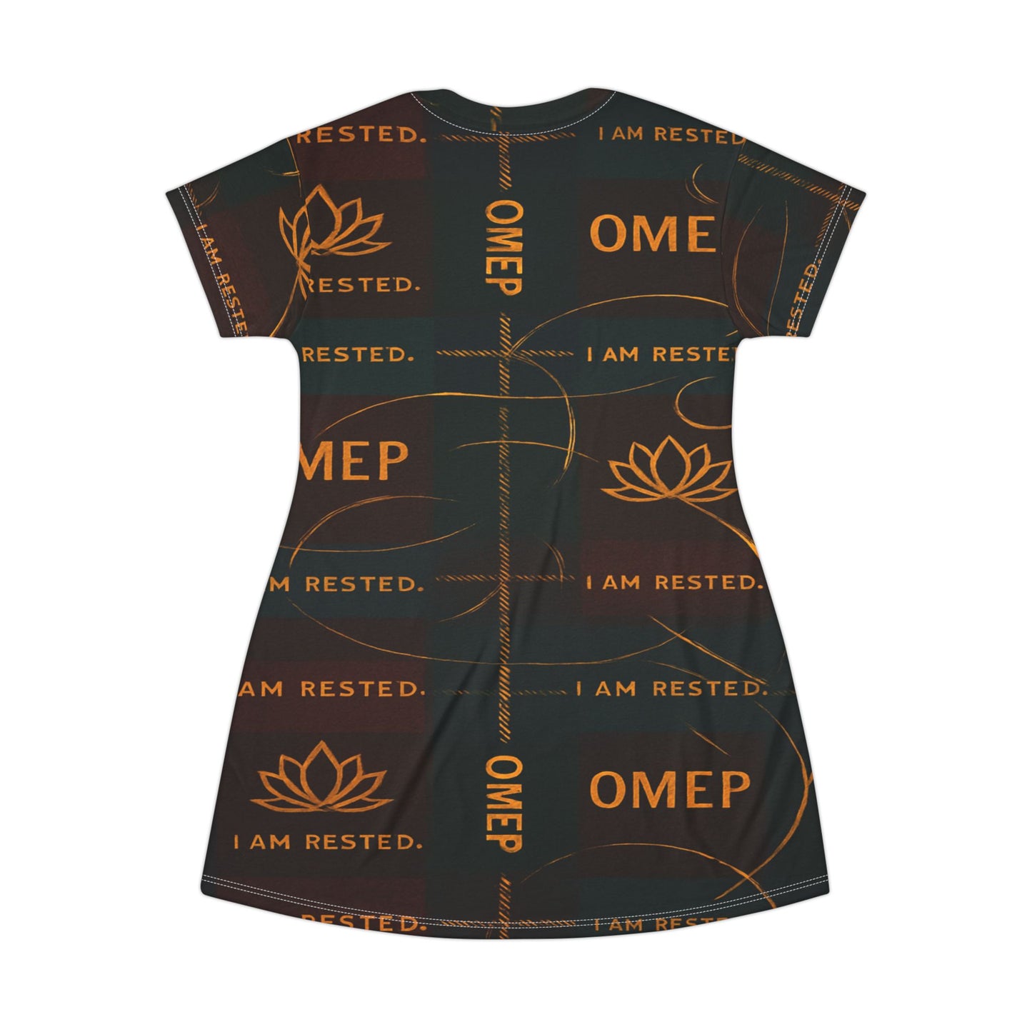OMEP Plaid Affirmation — I AM RESTED Dress