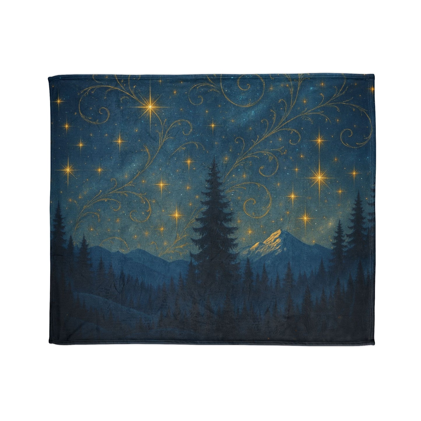 Cozy Starry Night Blanket - Soft Polyester Blanket for Stargazing, Indoor Decor, Gift for Nature Lovers, Cozy Winter Nights, Camping [...]
