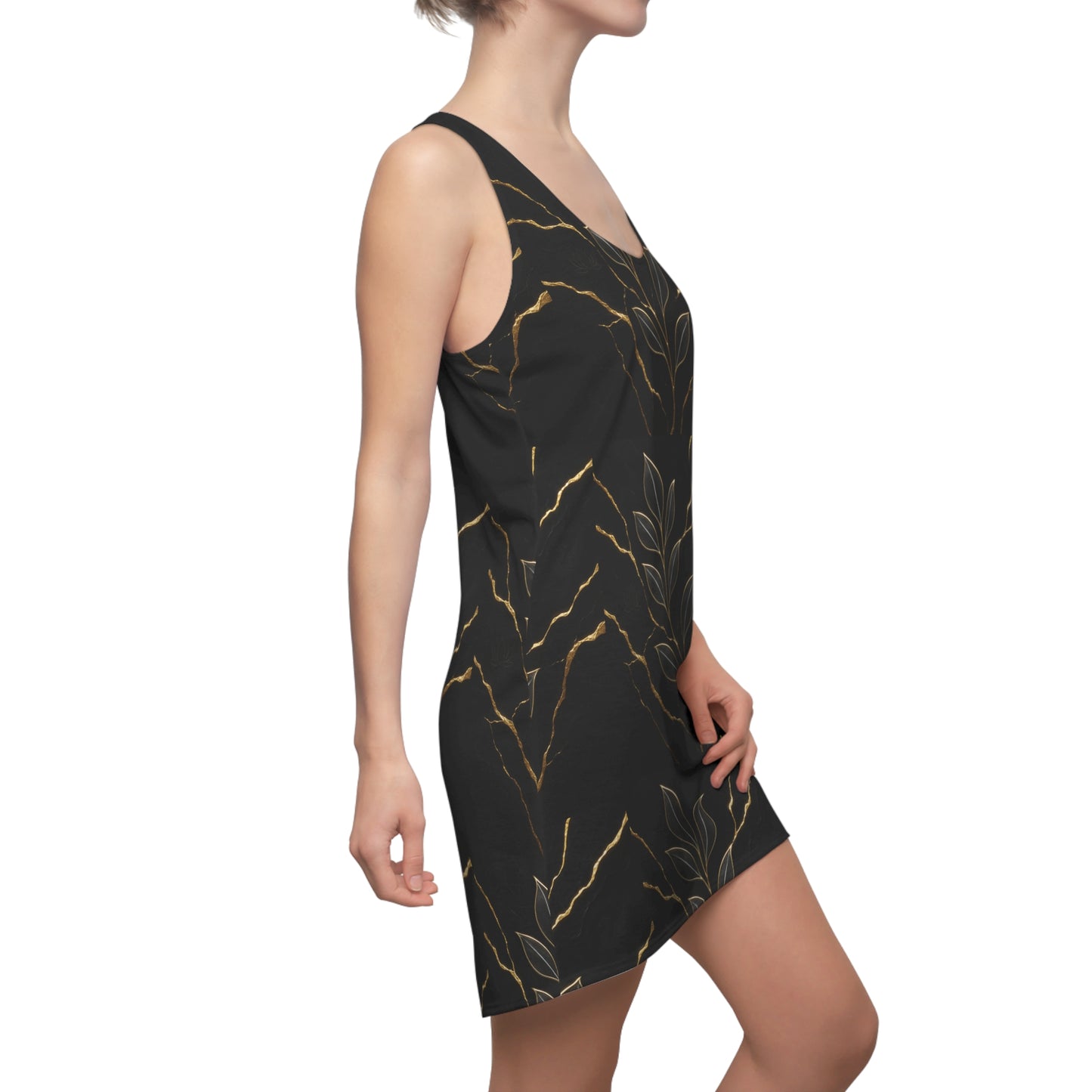 Golden Vein Luxury Dress (Autumn Rises)