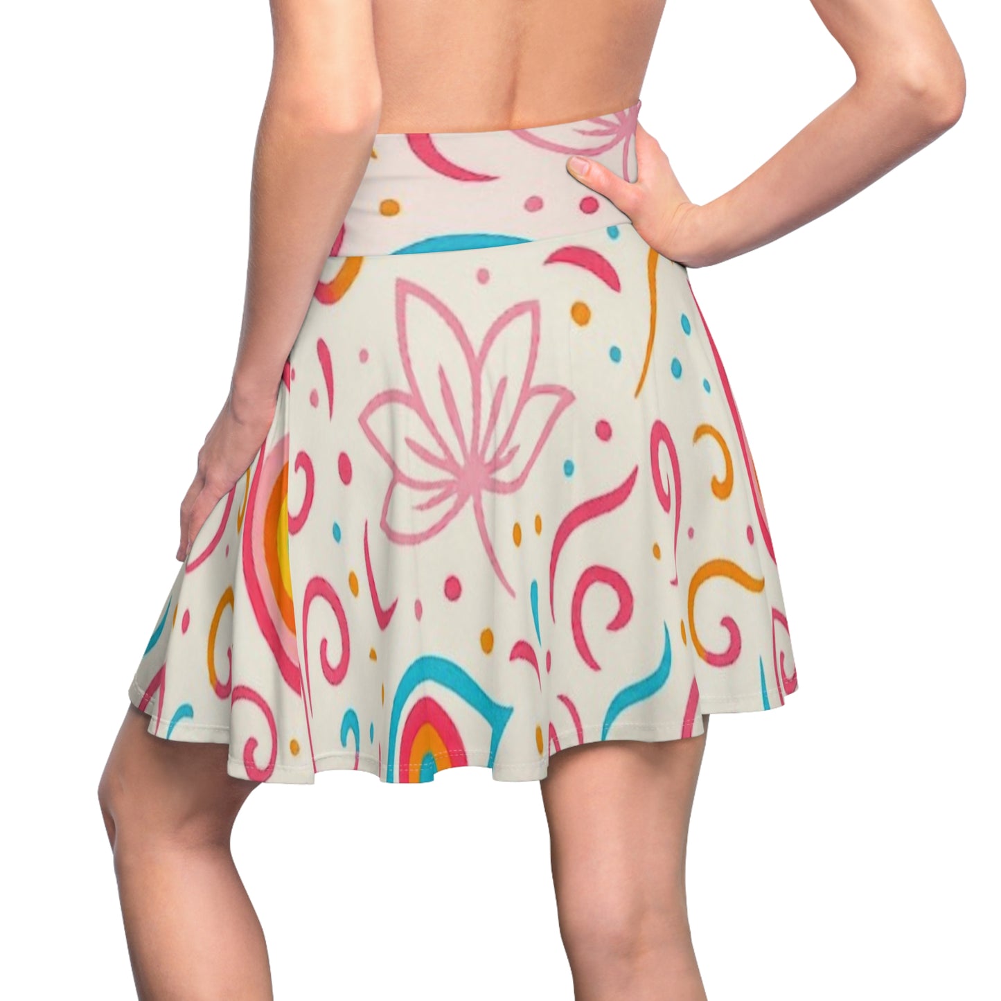 Lotus Bloom Skater Skirt- Women's