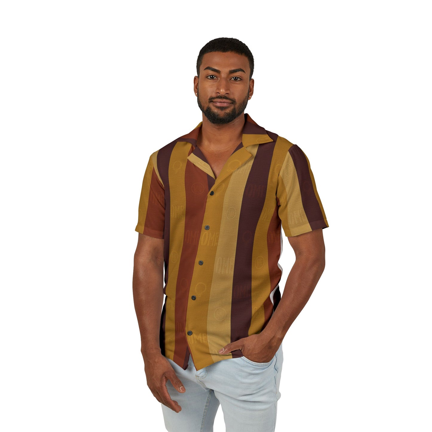 Autumn Stripe Camp Shirt-Autumn Falls Collection (Men’s Edition)