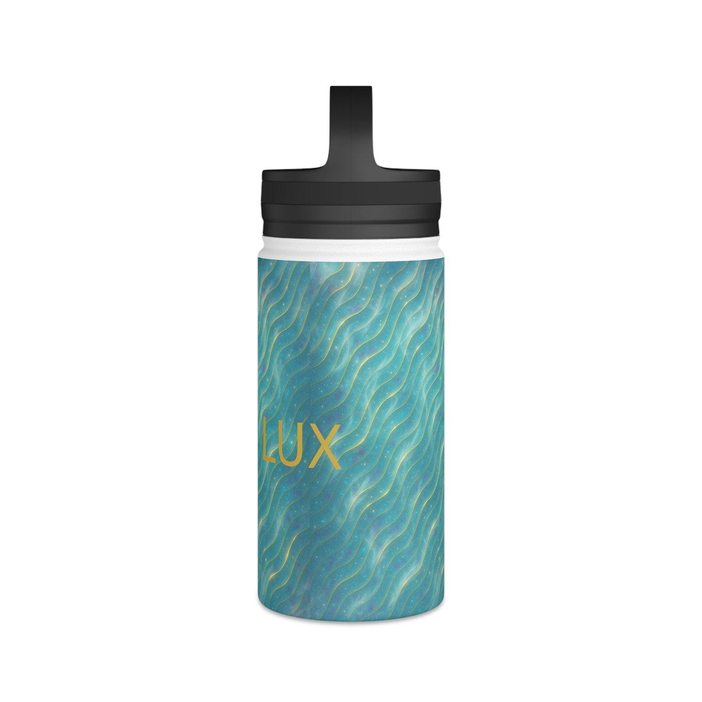 Ocean Wave Stainless Steel Bottle — Aurora Frostwave Edition