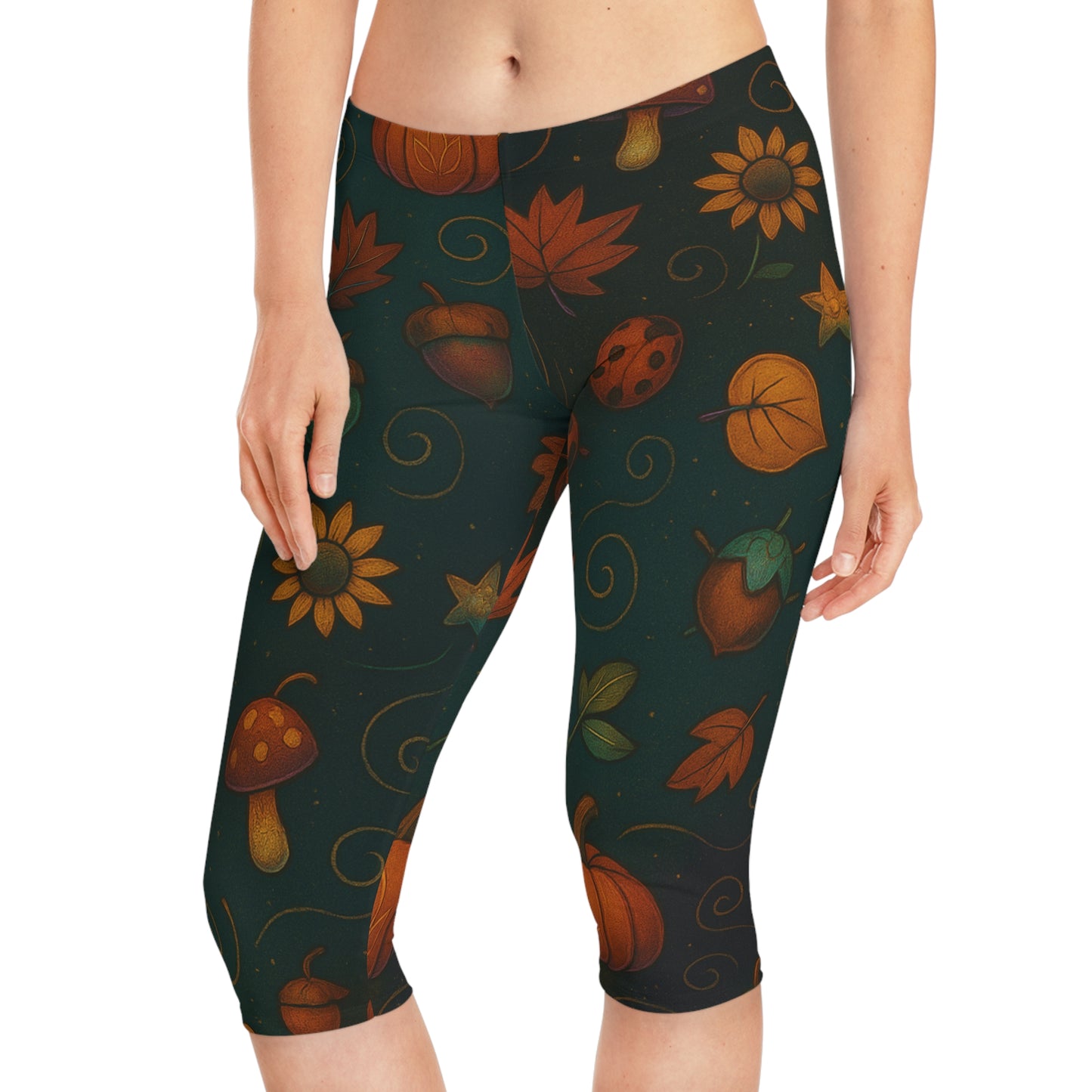 Autumn Harvest Capri Leggings