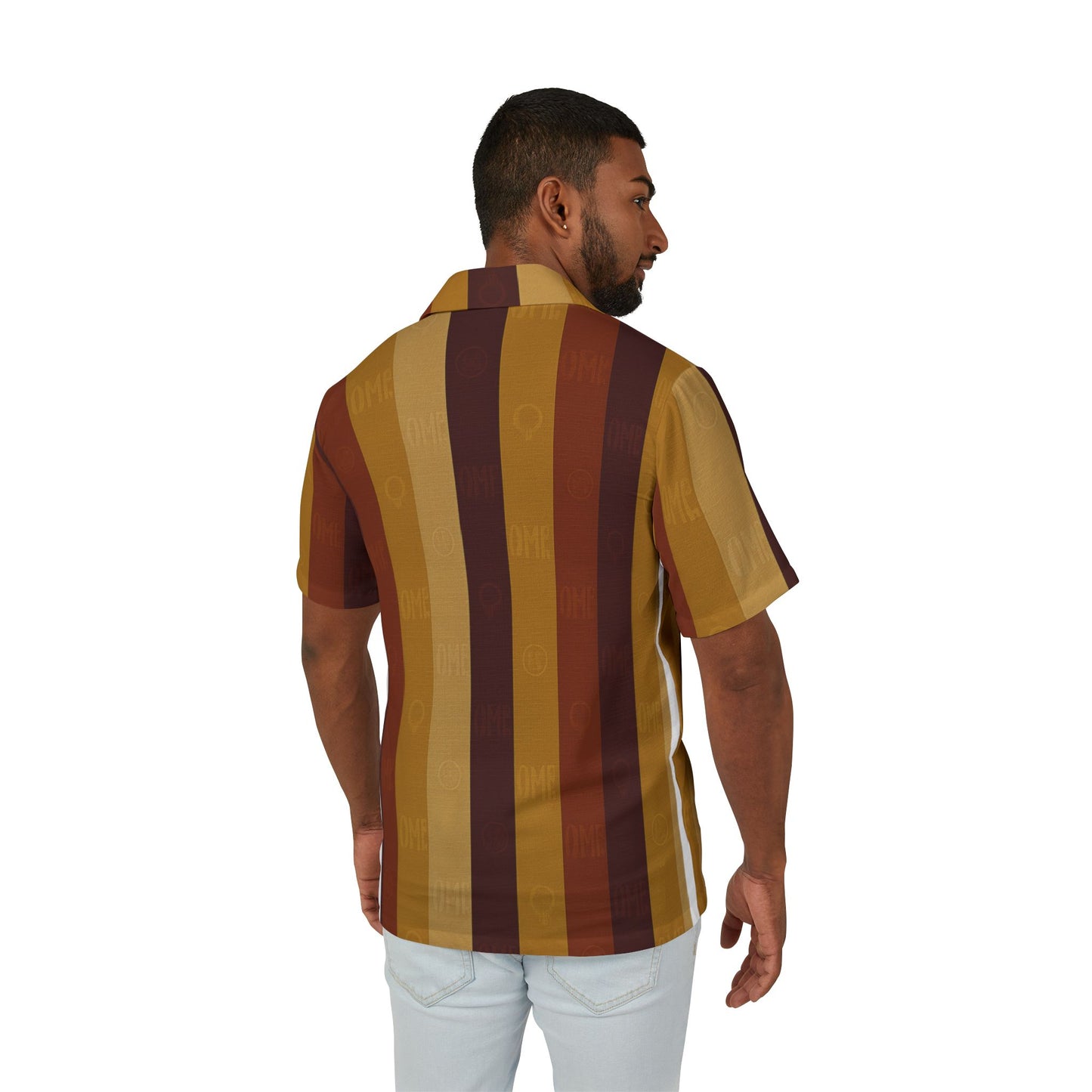 Autumn Stripe Camp Shirt-Autumn Falls Collection (Men’s Edition)