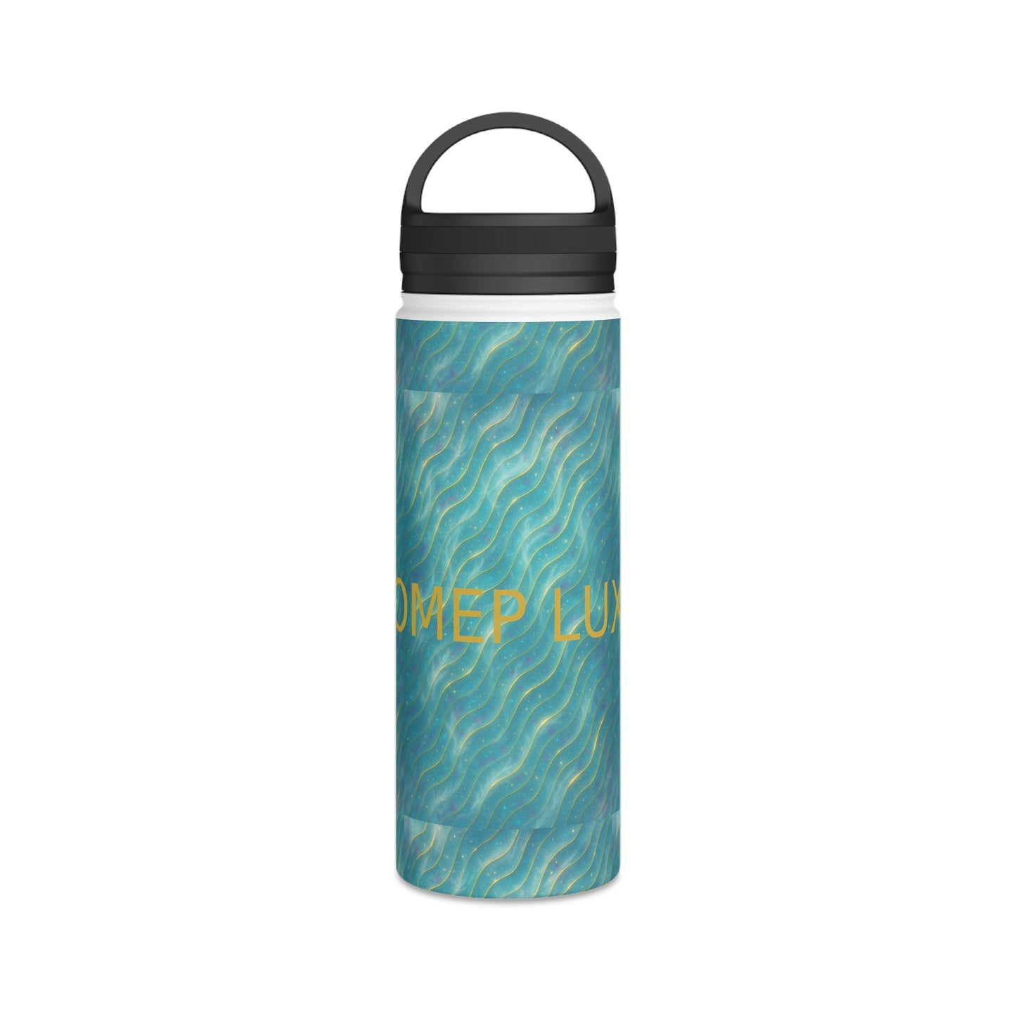 Ocean Wave Stainless Steel Bottle — Aurora Frostwave Edition