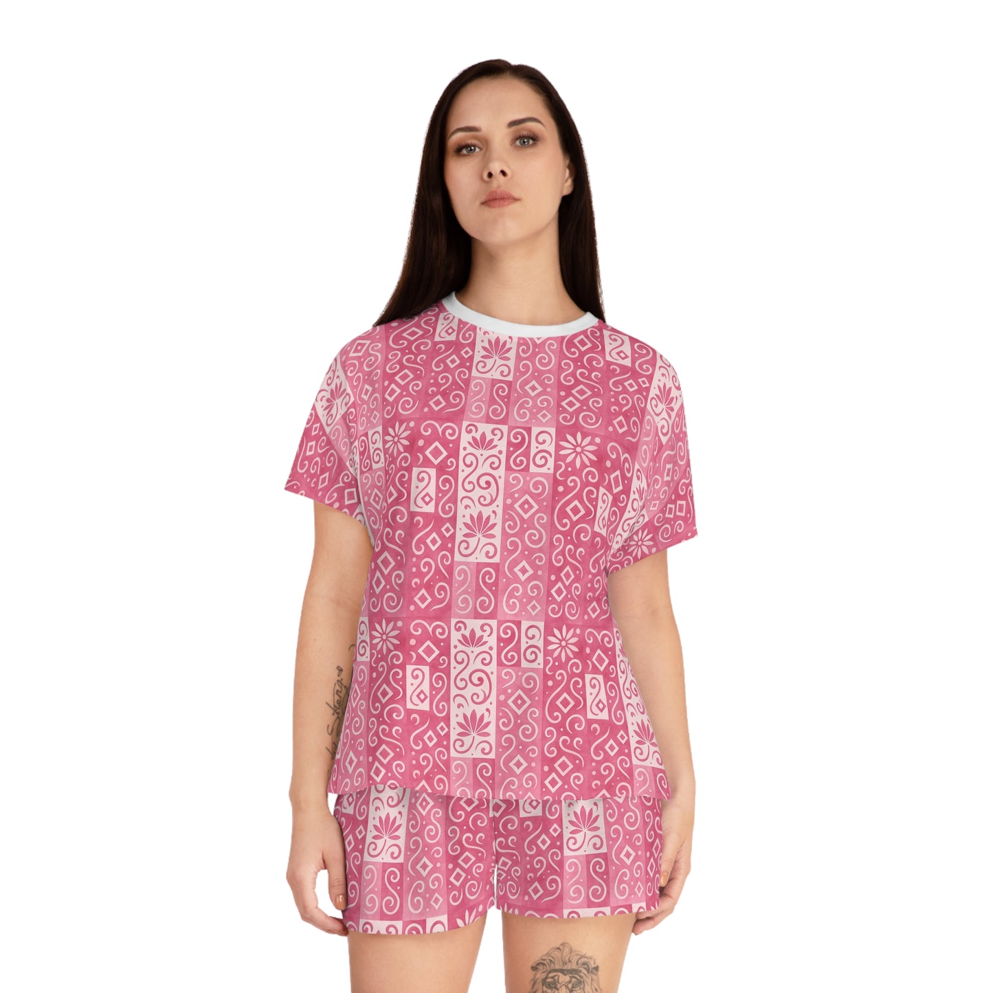 OMEP Pink Symbol Pajama Set – Women’s Cozy Loungewear Sleepwear, Cute  Summer Nights, Gift for Her