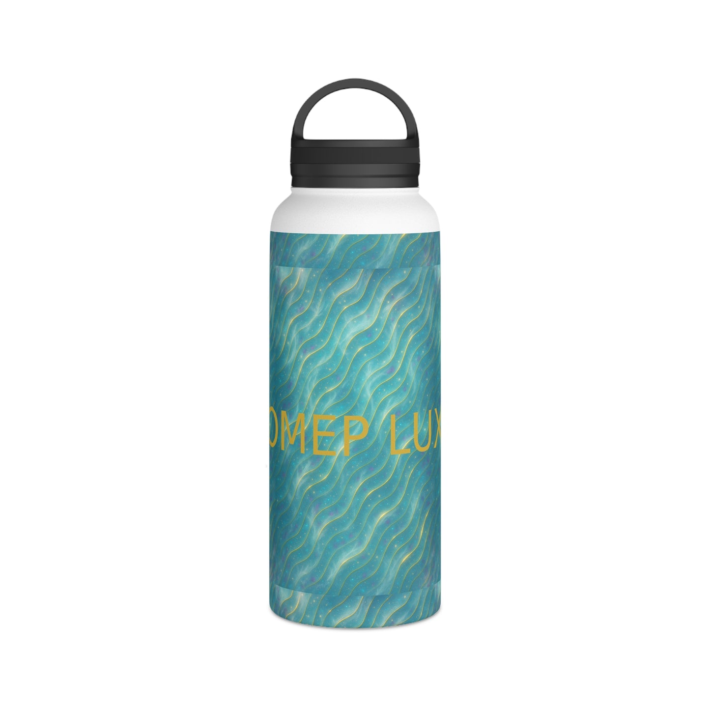 Ocean Wave Stainless Steel Bottle — Aurora Frostwave Edition