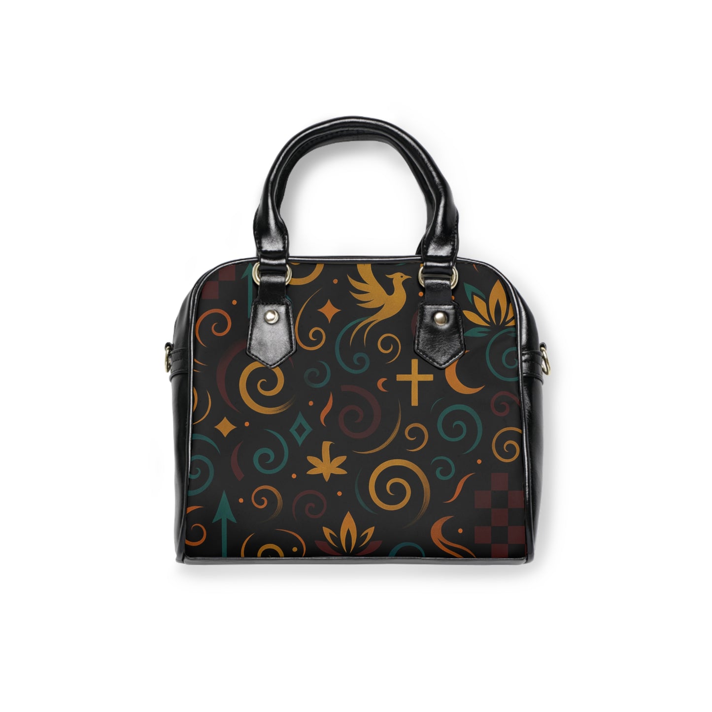 The Vintage Checker Luxe Handbag Handbag with Modern Patterns, Stylish Tote Bag, Women's Unique Fashion Accessory, Everyday Use, Gift for Her