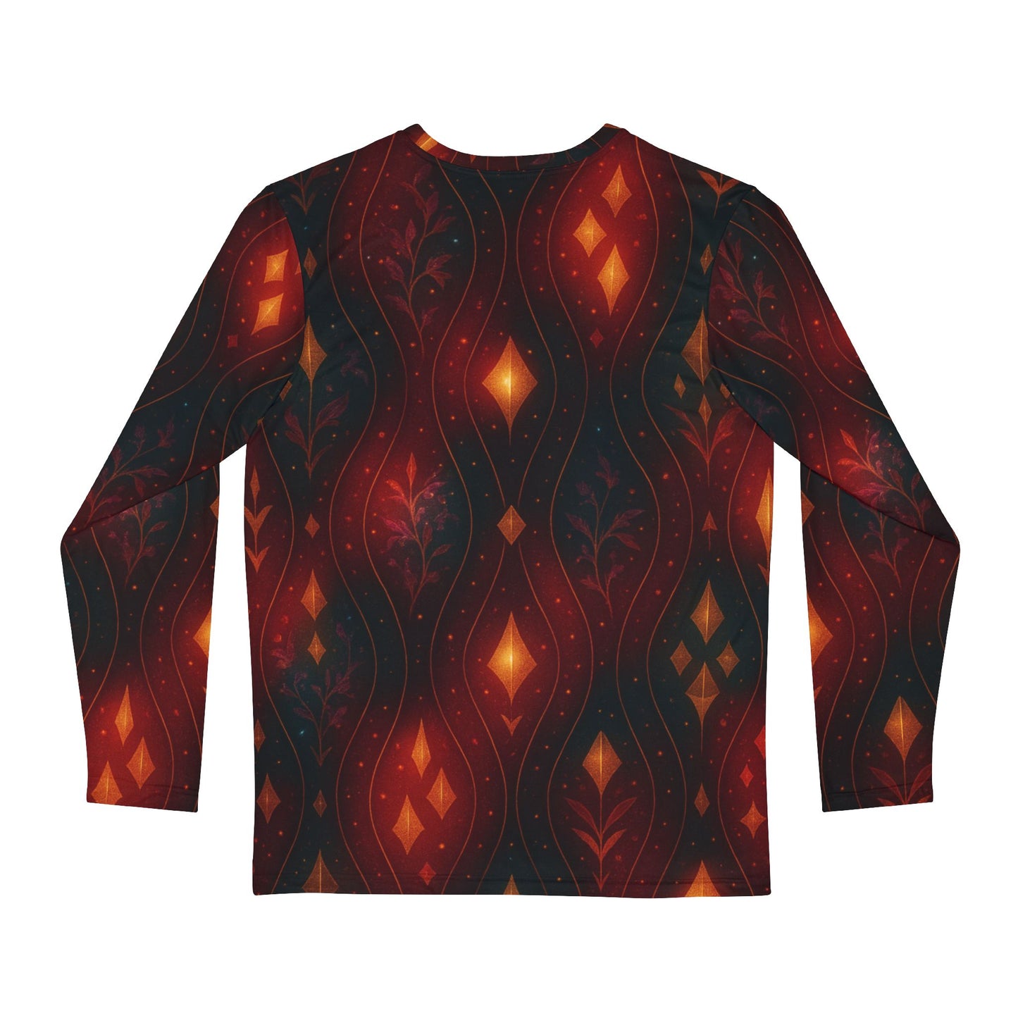Amber Diamond Glow Men’s Long Sleeve Shirt