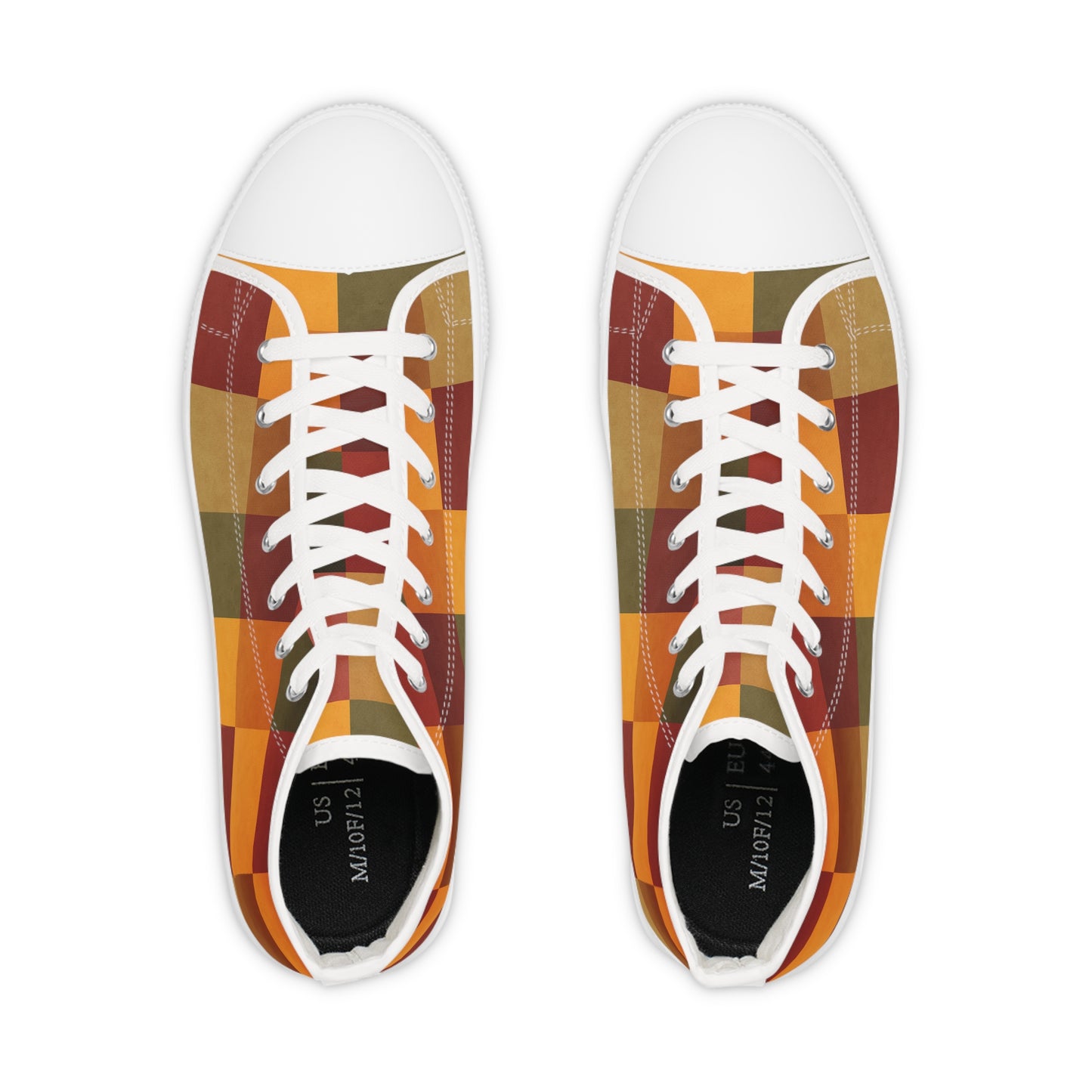 OMEP Autumn Plaid High-Tops-Men's High Top Sneakers
