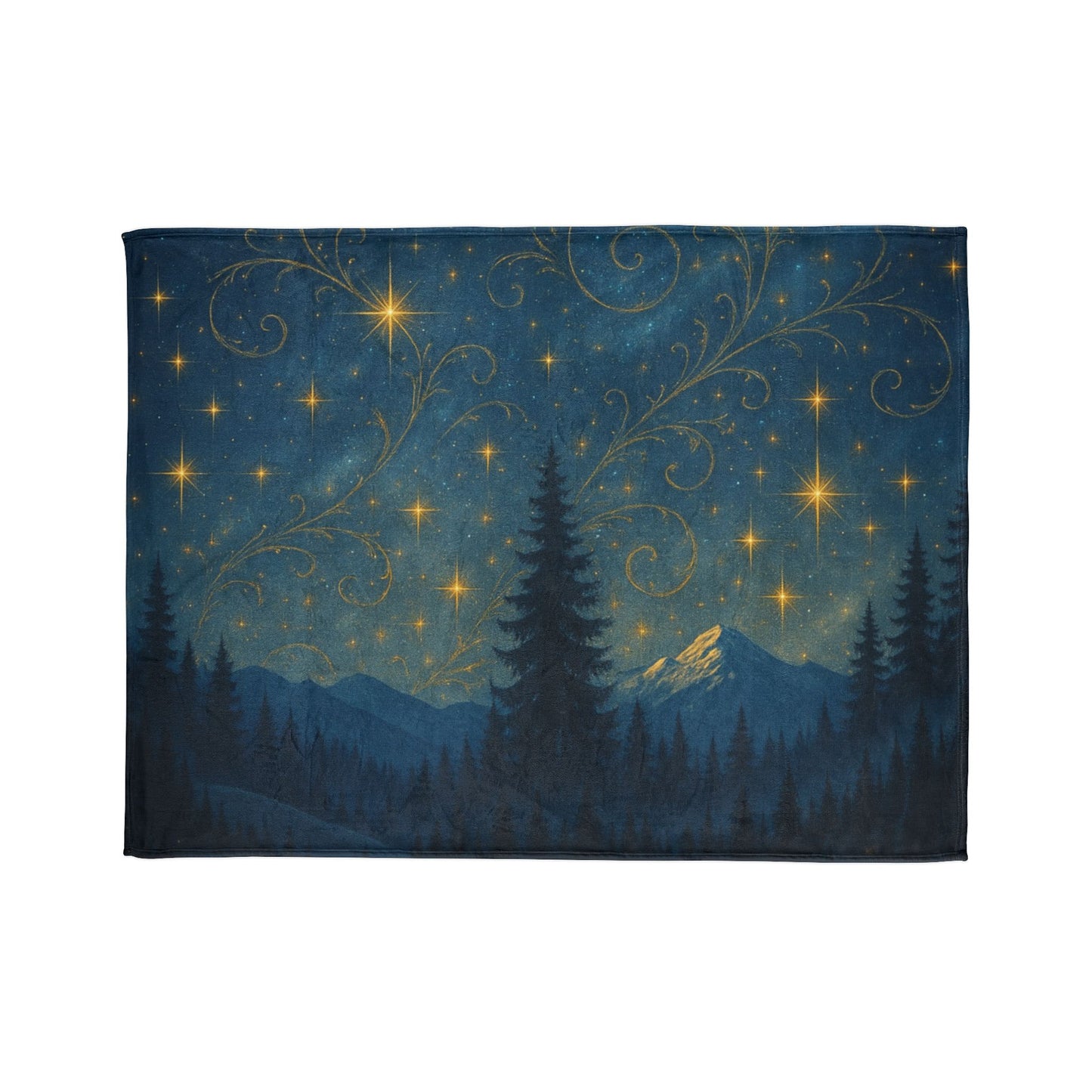 Cozy Starry Night Blanket - Soft Polyester Blanket for Stargazing, Indoor Decor, Gift for Nature Lovers, Cozy Winter Nights, Camping [...]