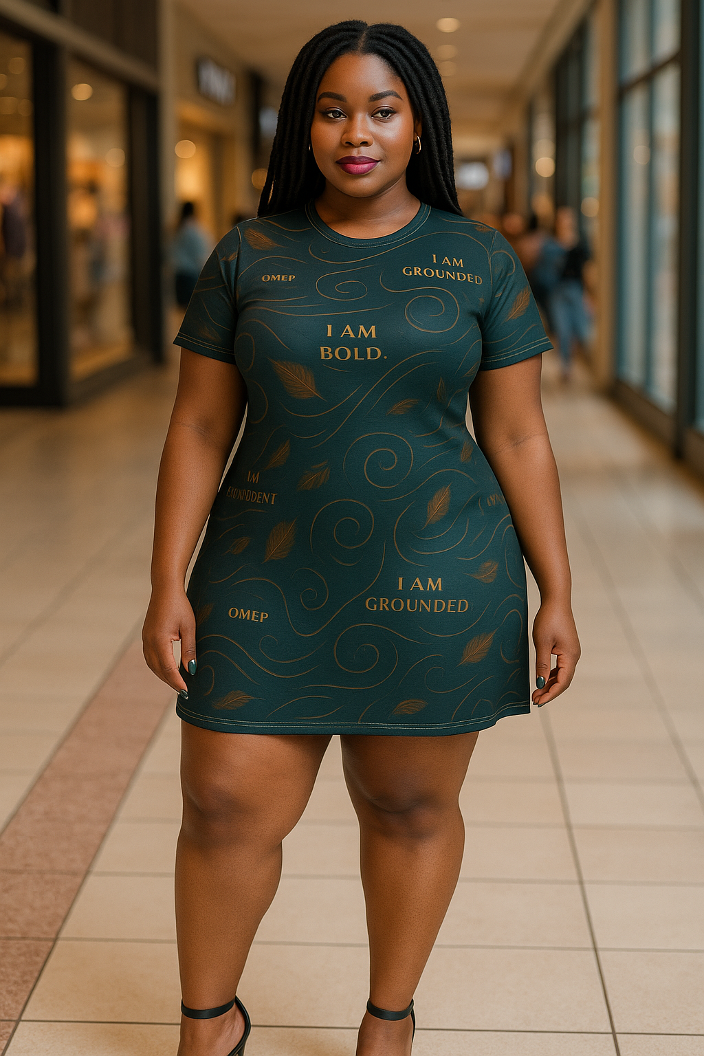 I Am Bold / Grounded Affirmation Dress