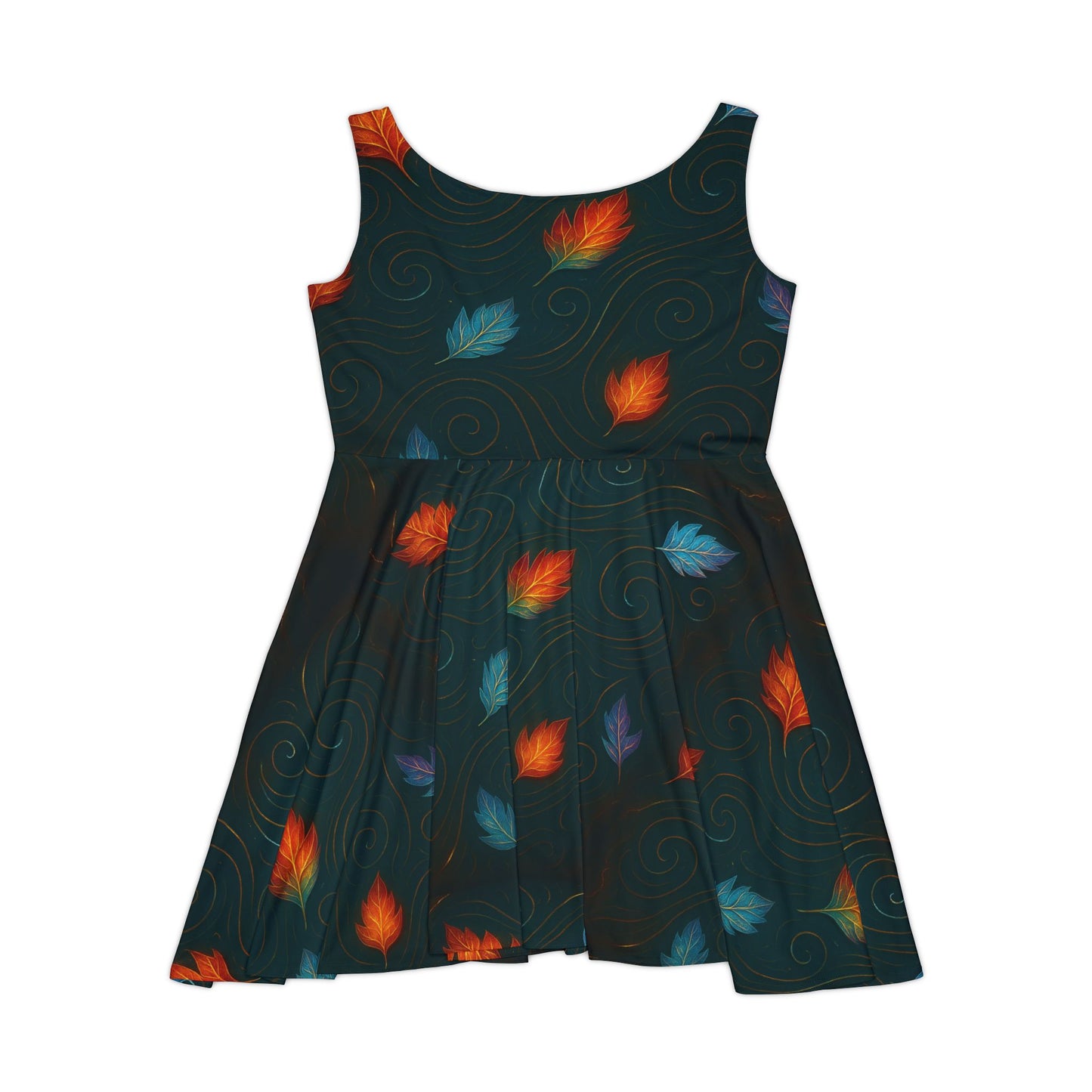 Swirl Leaves — Ember/Ice Dress