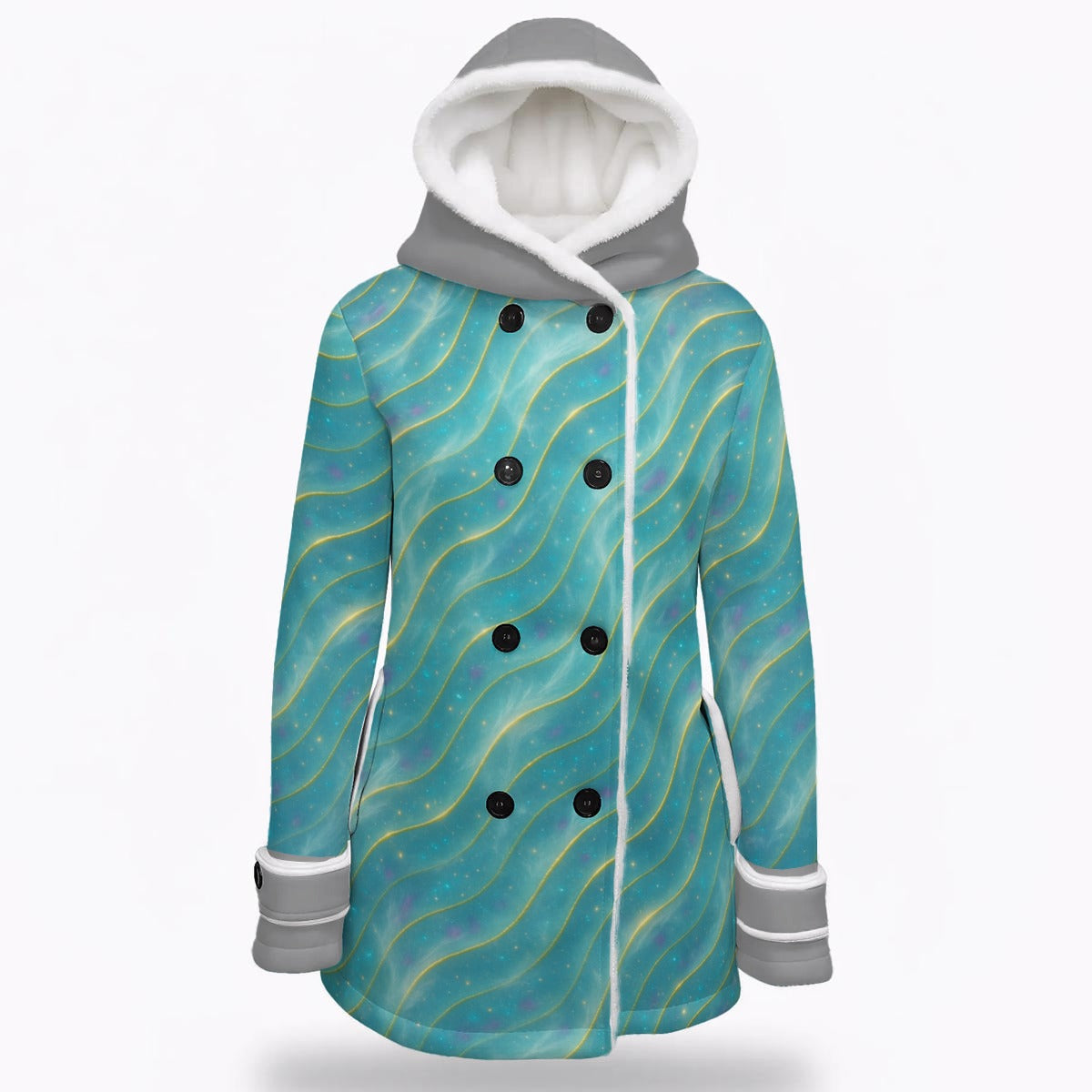 Aurora Goldwave Frost Coat — Luxe Holiday Edition