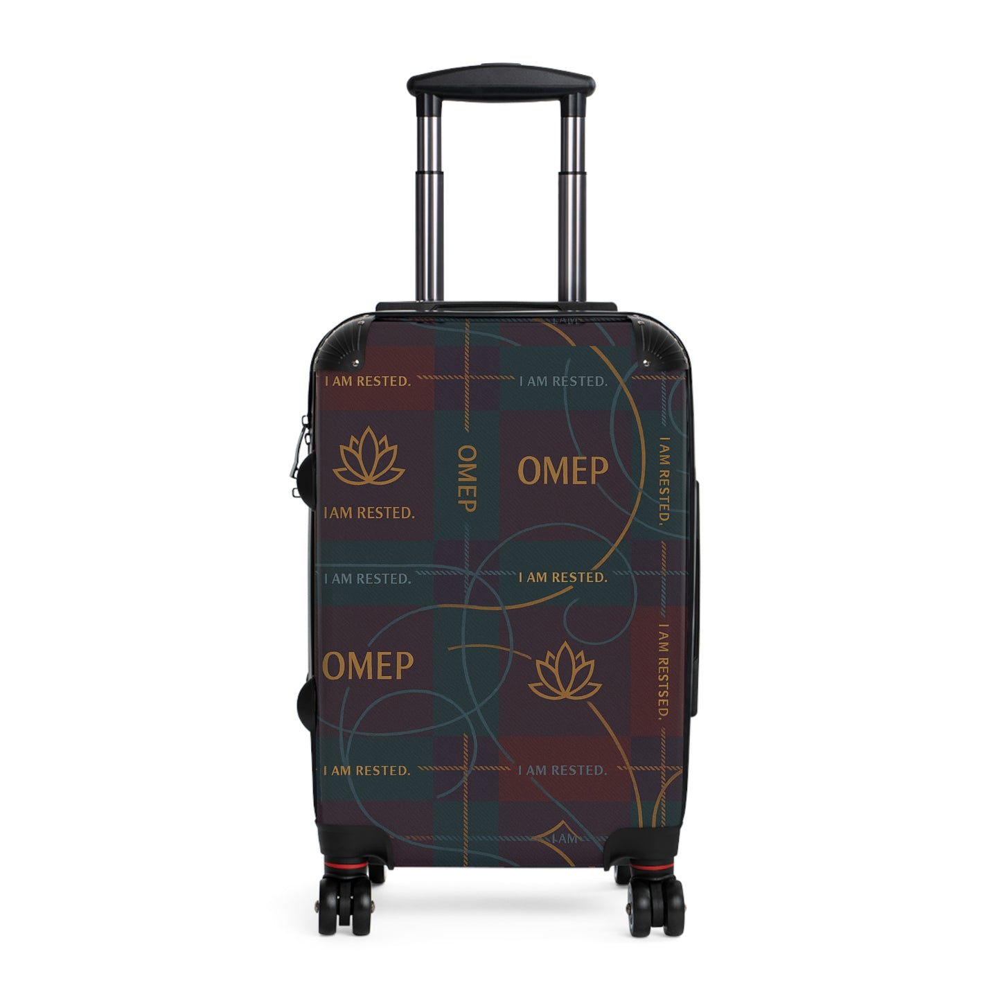 OMEP Plaid Affirmation — I AM RESTED Suitcase- Autumn Falls Collection (Travel Edition)