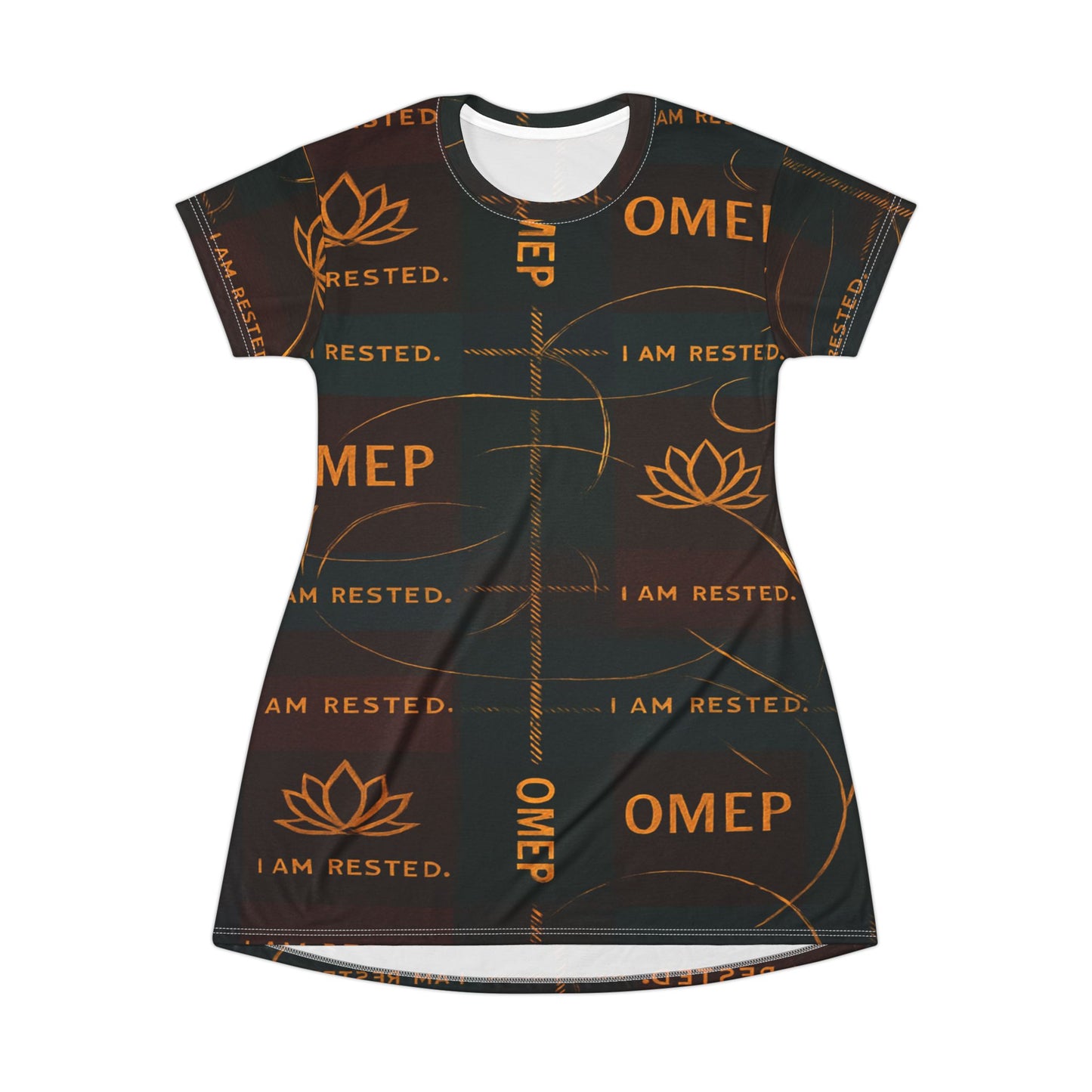 OMEP Plaid Affirmation — I AM RESTED Dress
