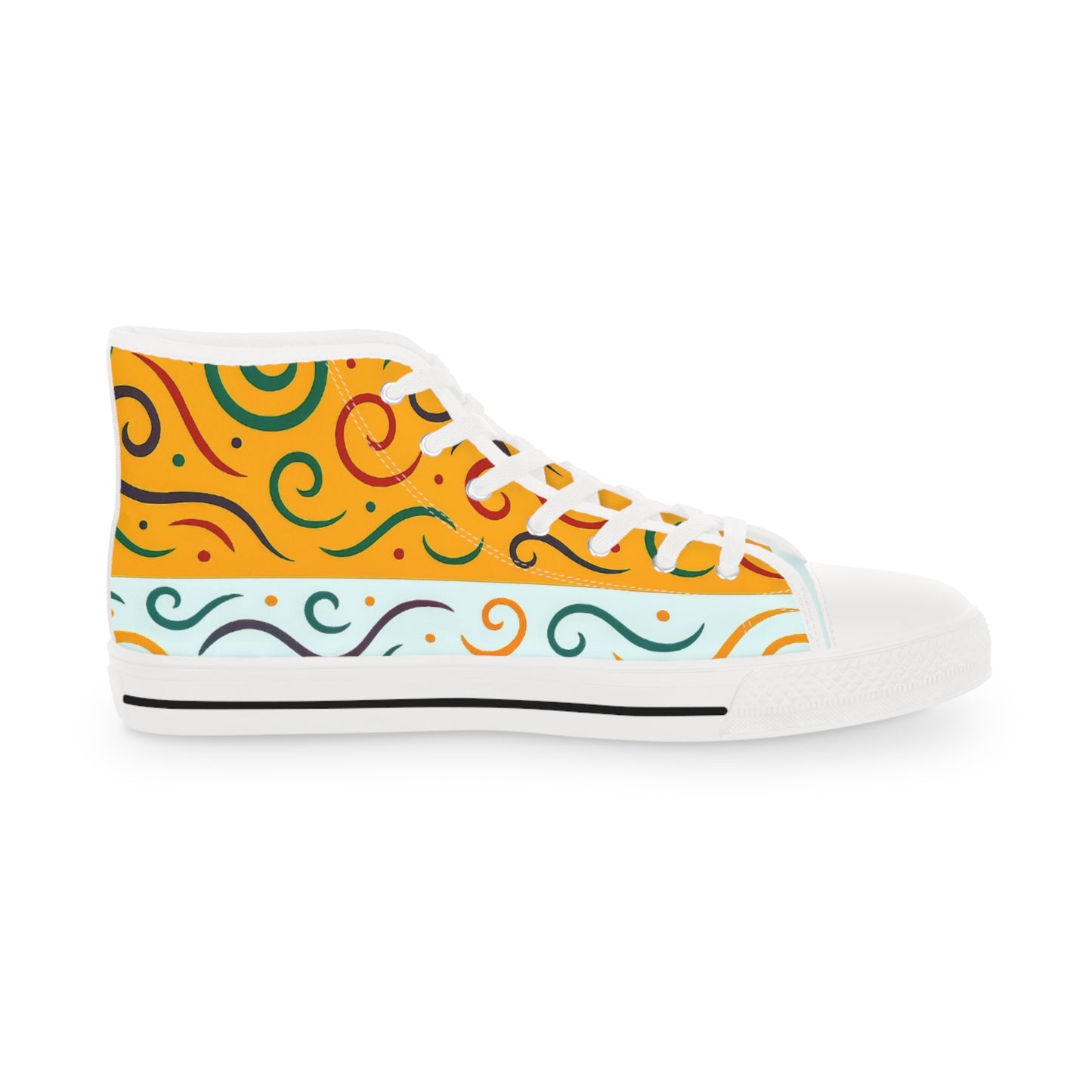 Collection: Healing in Color. Vibrant High Top Sneakers - Stylish Footwear for Every Occasion, Casual Outfits, Unique Style Statement, Gift for Sneaker Lovers, [...]