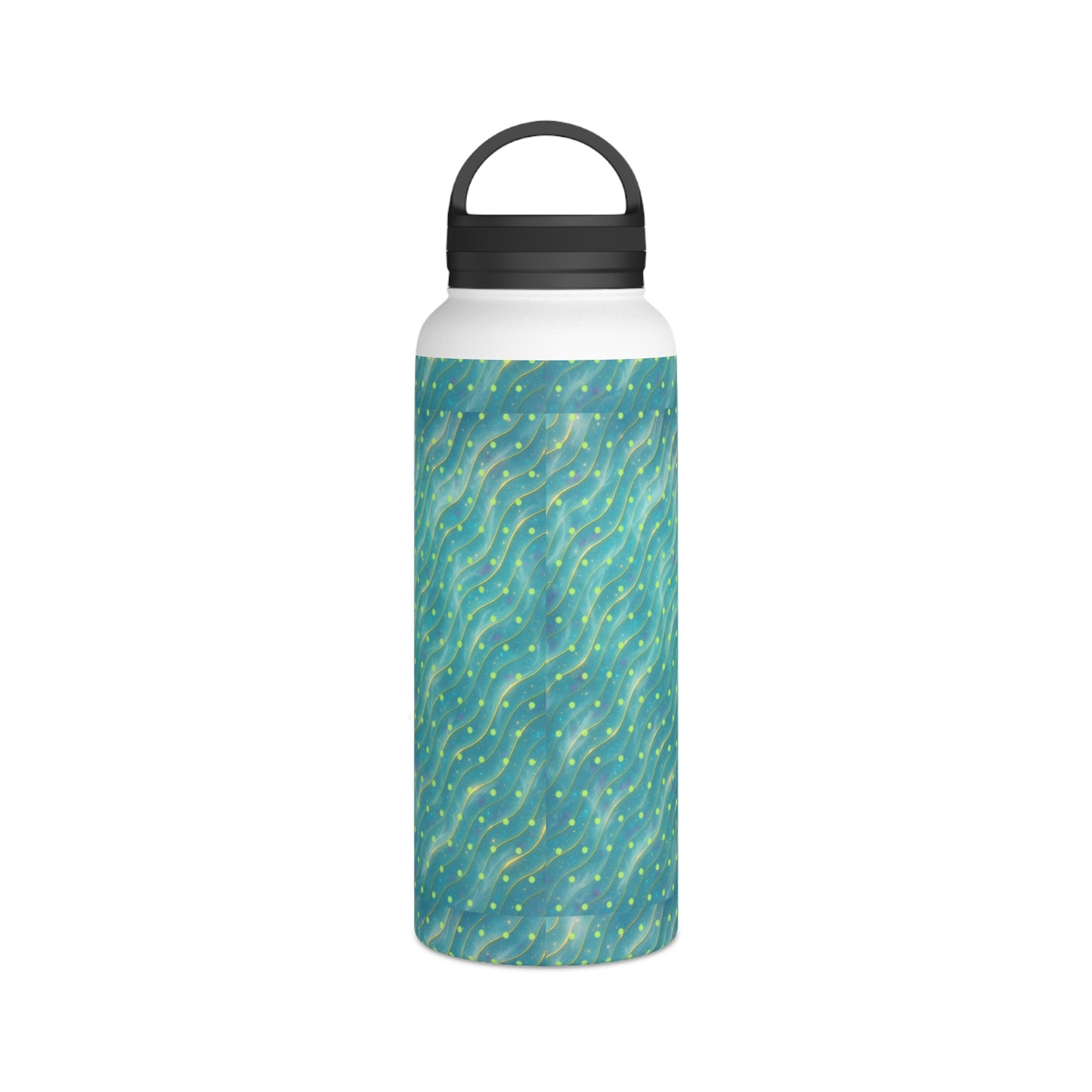 Aurora Frostwave Polka Dot Stainless Steel Water Bottle — Holiday Edition