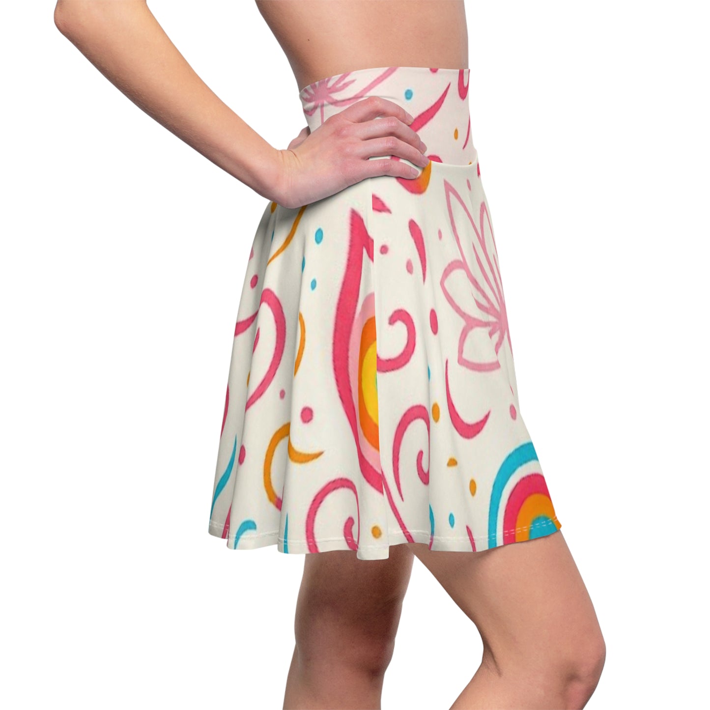 Lotus Bloom Skater Skirt- Women's