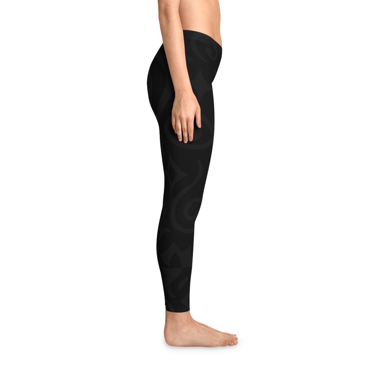 Black Patterned Leggings (Subtle Textures)Stretchy Leggings -