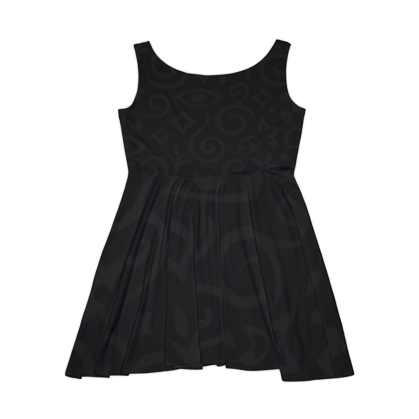 Women's Black Subtle Swirl Dress (Balance Patterns Collections)