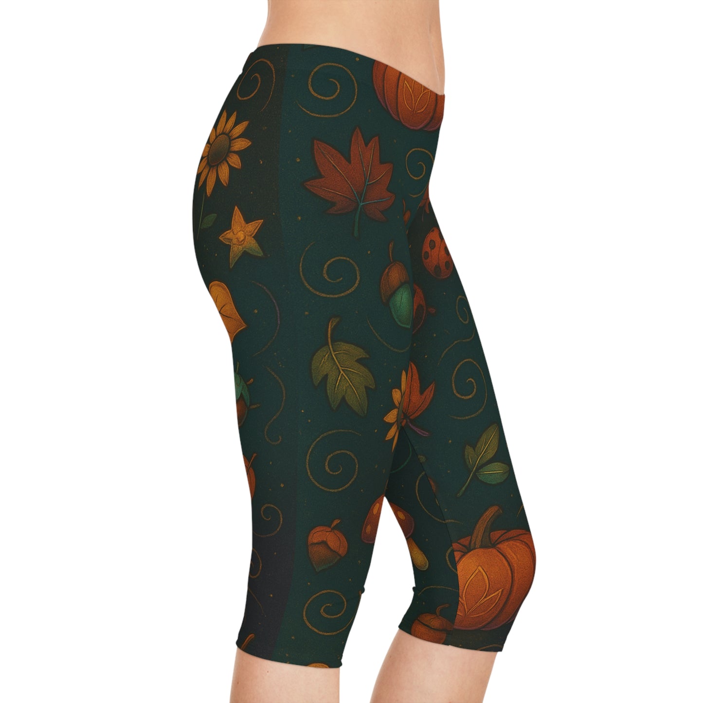 Autumn Harvest Capri Leggings