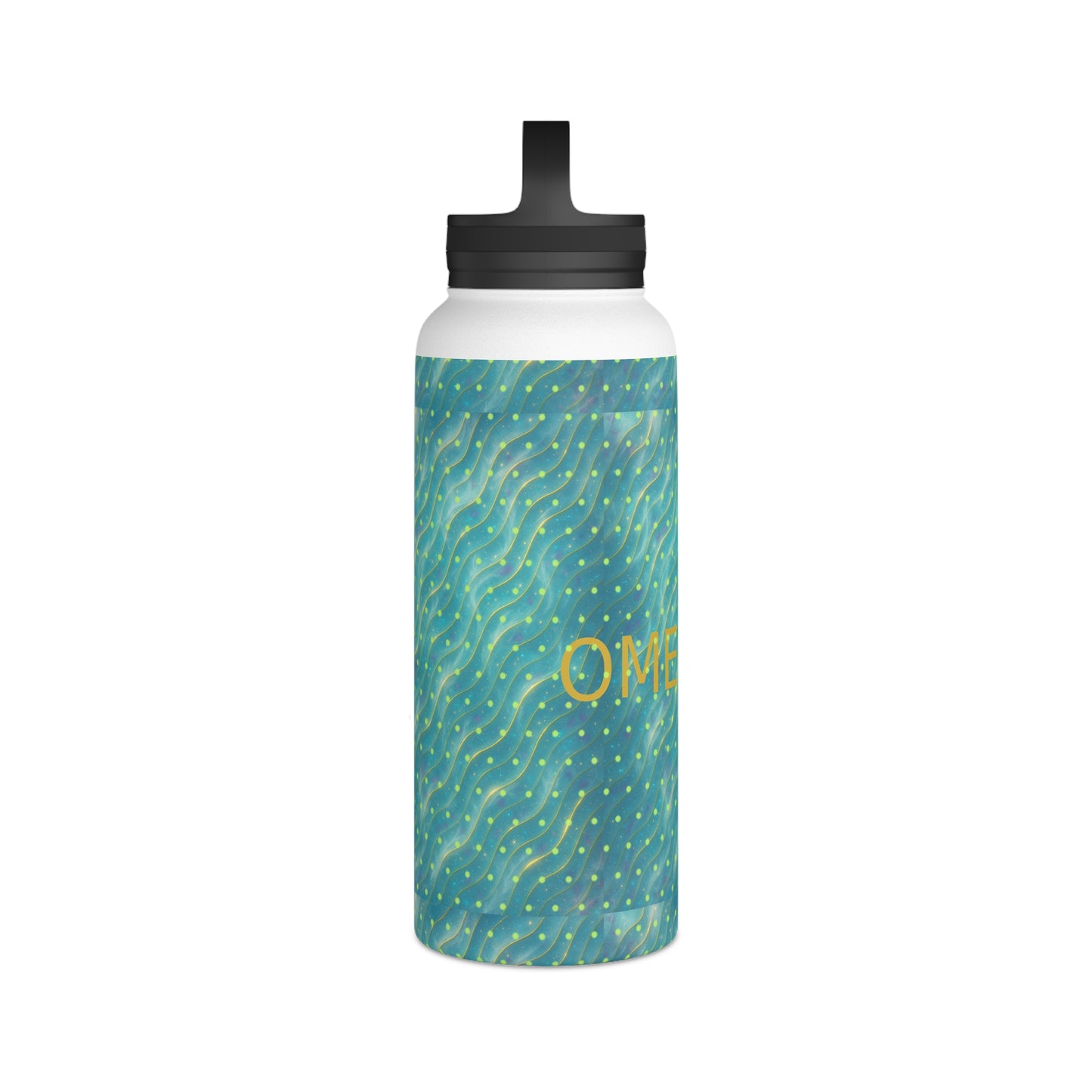 Aurora Frostwave Polka Dot Stainless Steel Water Bottle — Holiday Edition