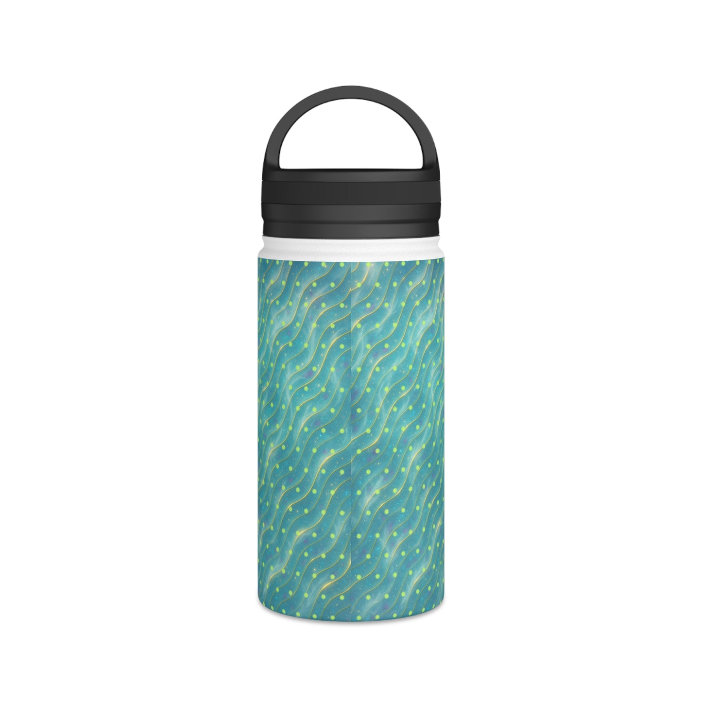 Aurora Frostwave Polka Dot Stainless Steel Water Bottle — Holiday Edition
