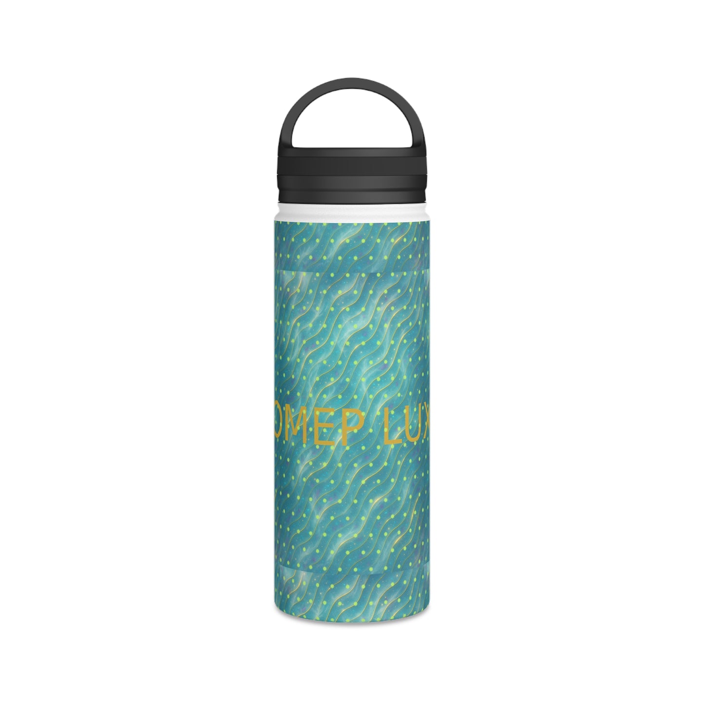 Aurora Frostwave Polka Dot Stainless Steel Water Bottle — Holiday Edition