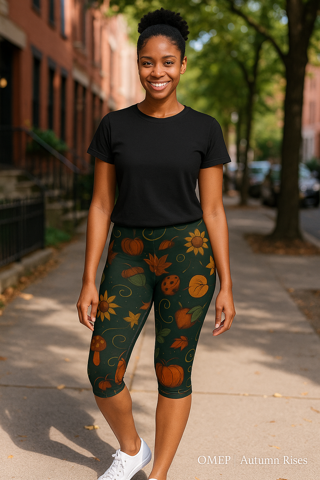 Autumn Harvest Capri Leggings