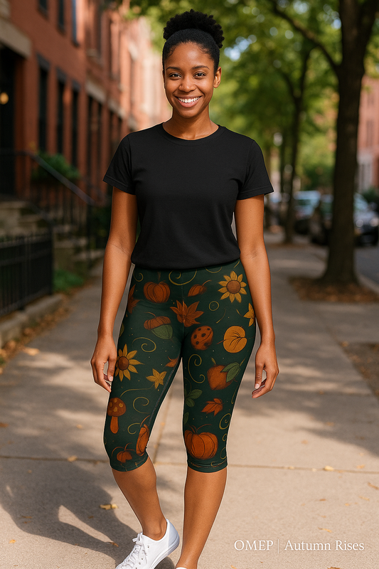 Autumn Harvest Capri Leggings