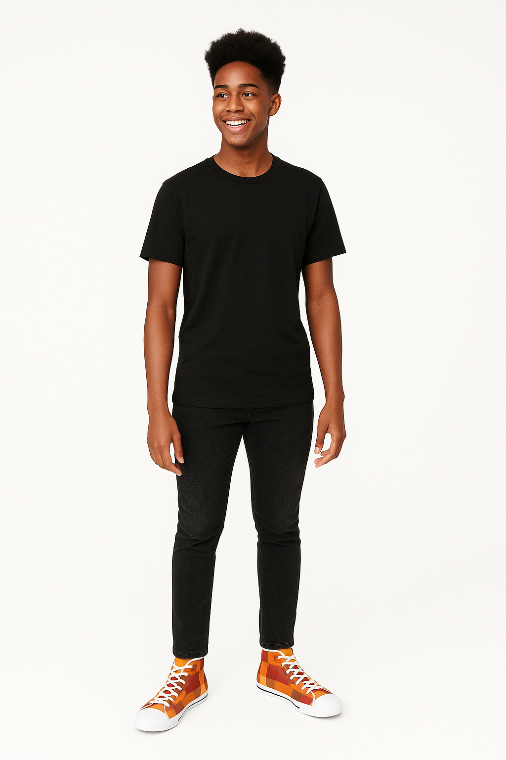 OMEP Autumn Plaid High-Tops-Men's High Top Sneakers