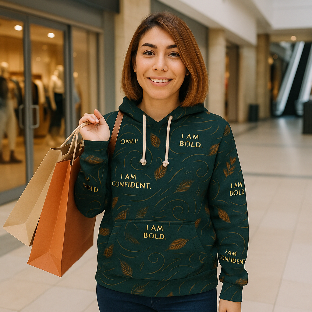 Affirmation Swirl — I AM Hoodie