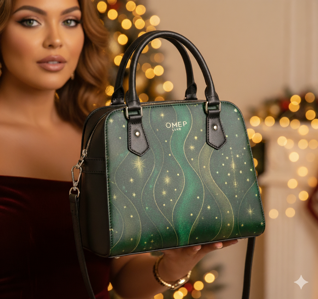 OMEP Luxe Emerald Light Handbag,