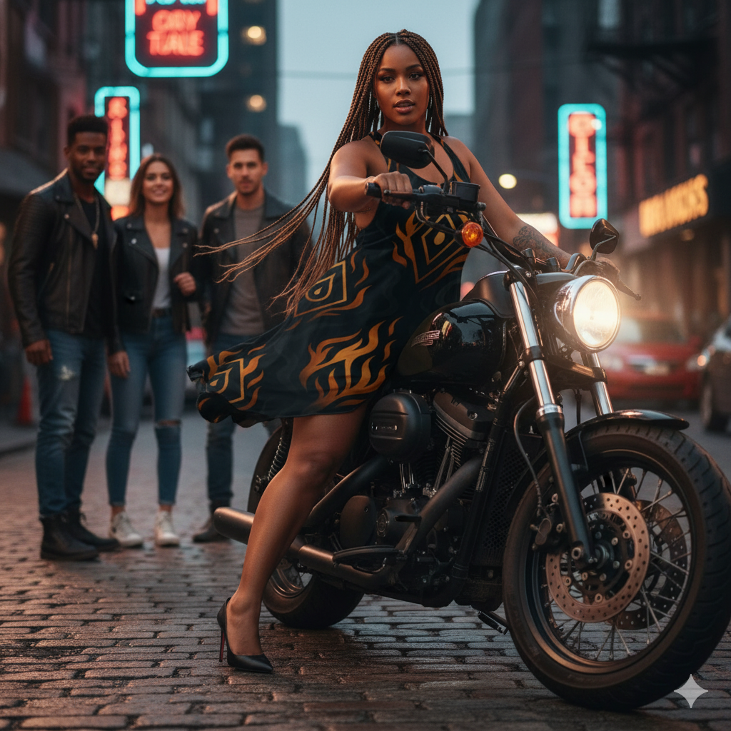 Phoenix Ember Flame Tank Dress