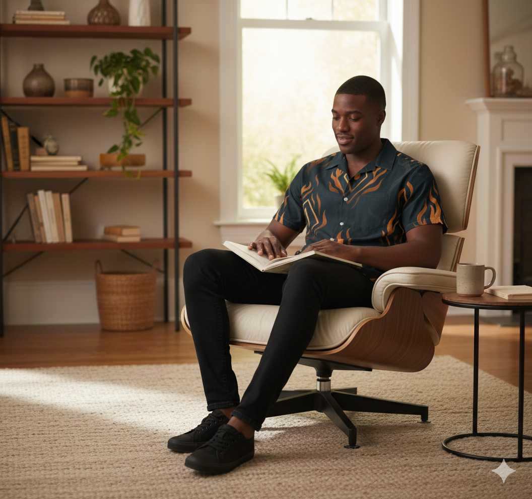 Inferno Diamond Button-Up Men's