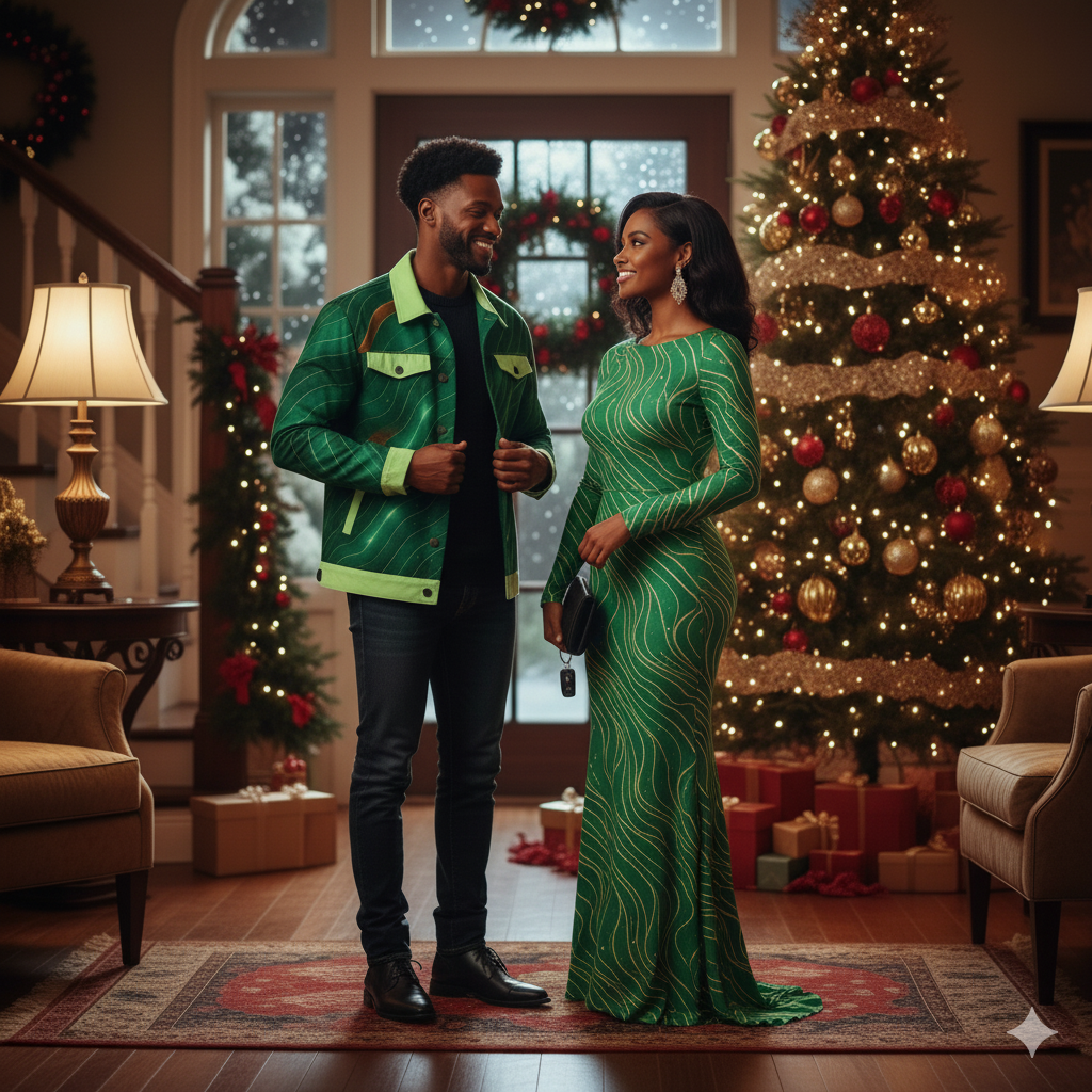 Emerald River Wave Men’s Jacket