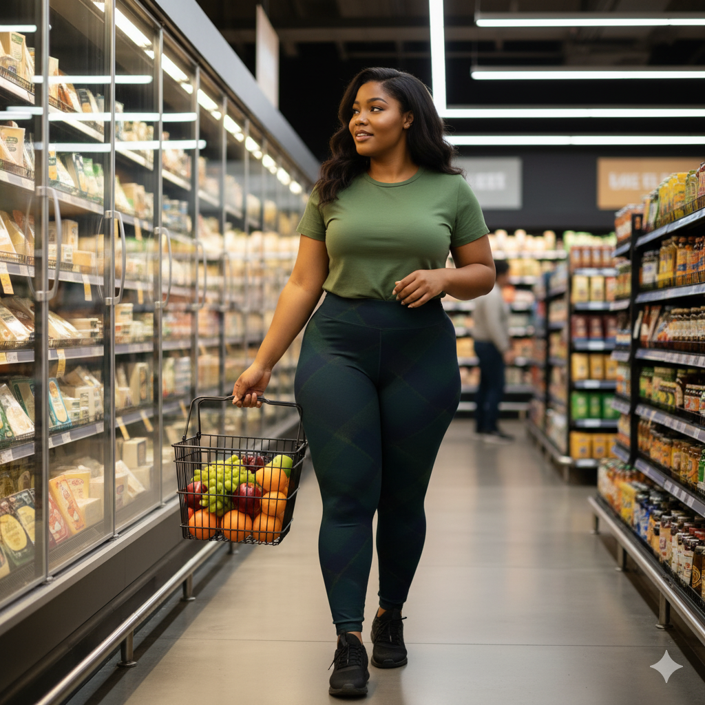 OMEP Forest Plaid Leggings-Autumn Falls Collection (Leggings Edition)