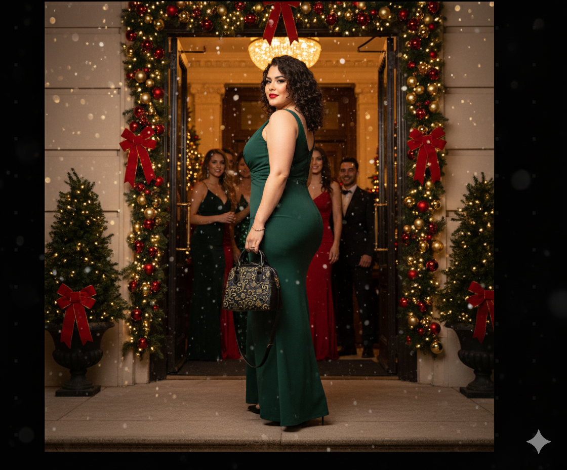 OMEP Luxe Signature Handbag — Black & Gold Designer Tote